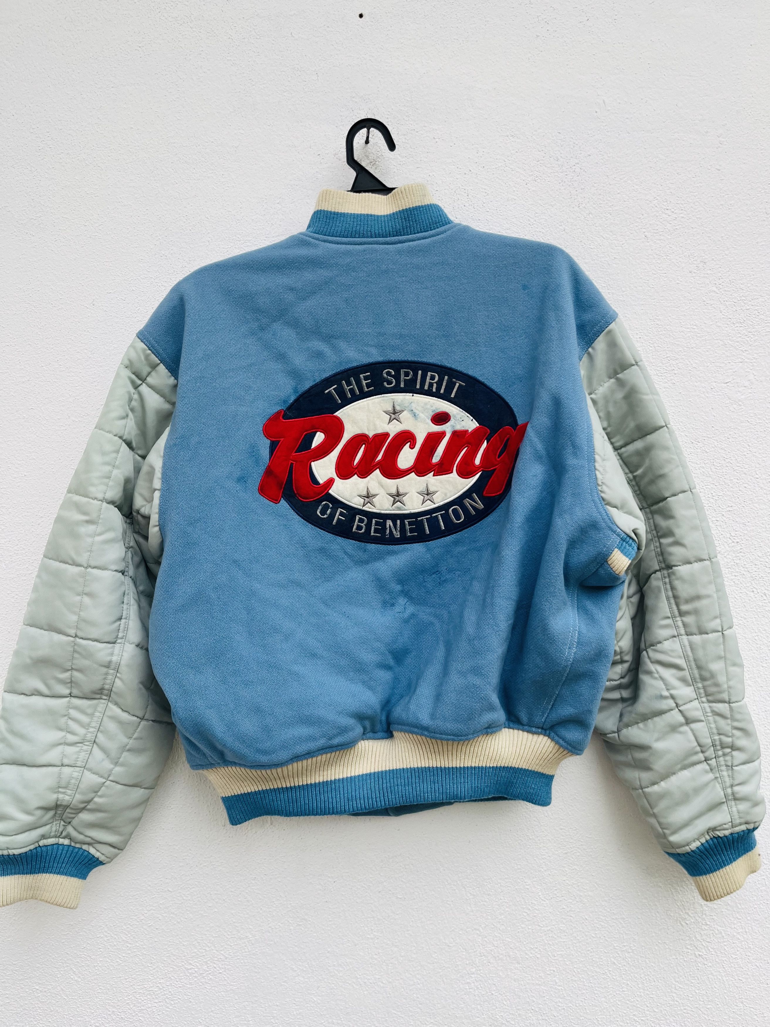 Vintage Racing Of Benetton Fashion Style Jacket