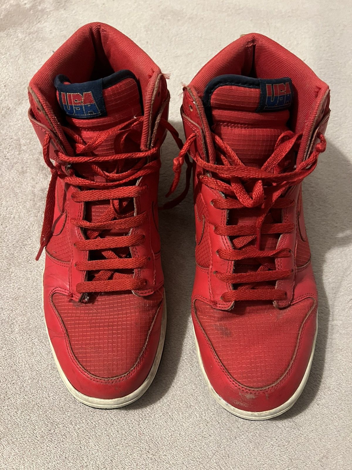 Nike × Vintage Nike Dunk High USA (2012) sneakers Size US 11 / EU 44 - 5 Thumbnail