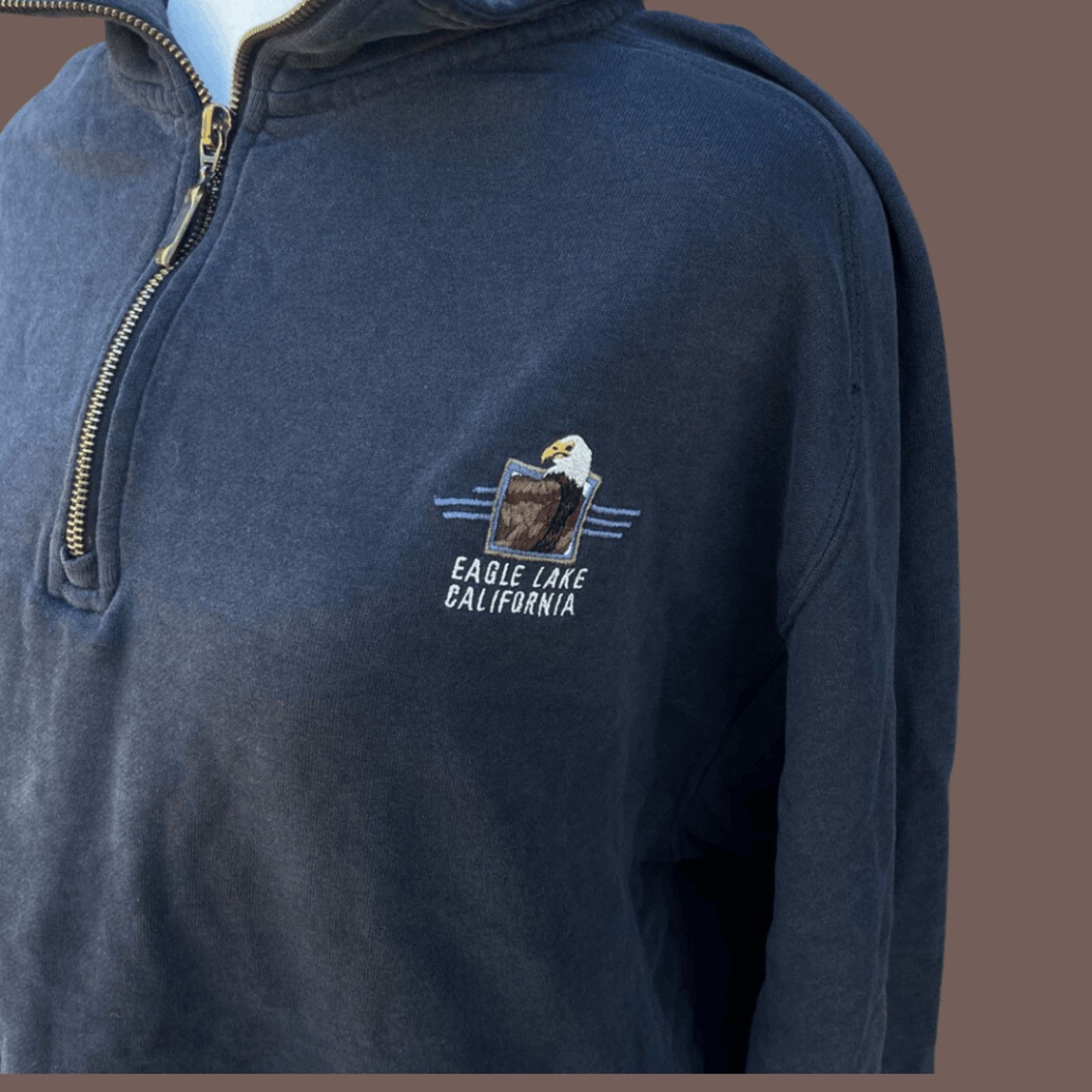 Vintage VTG Quarter-Zip | Ouray Eagle Lake Navy | 90s Gorpcore Layer Size US L / EU 52-54 / 3 - 3 Thumbnail