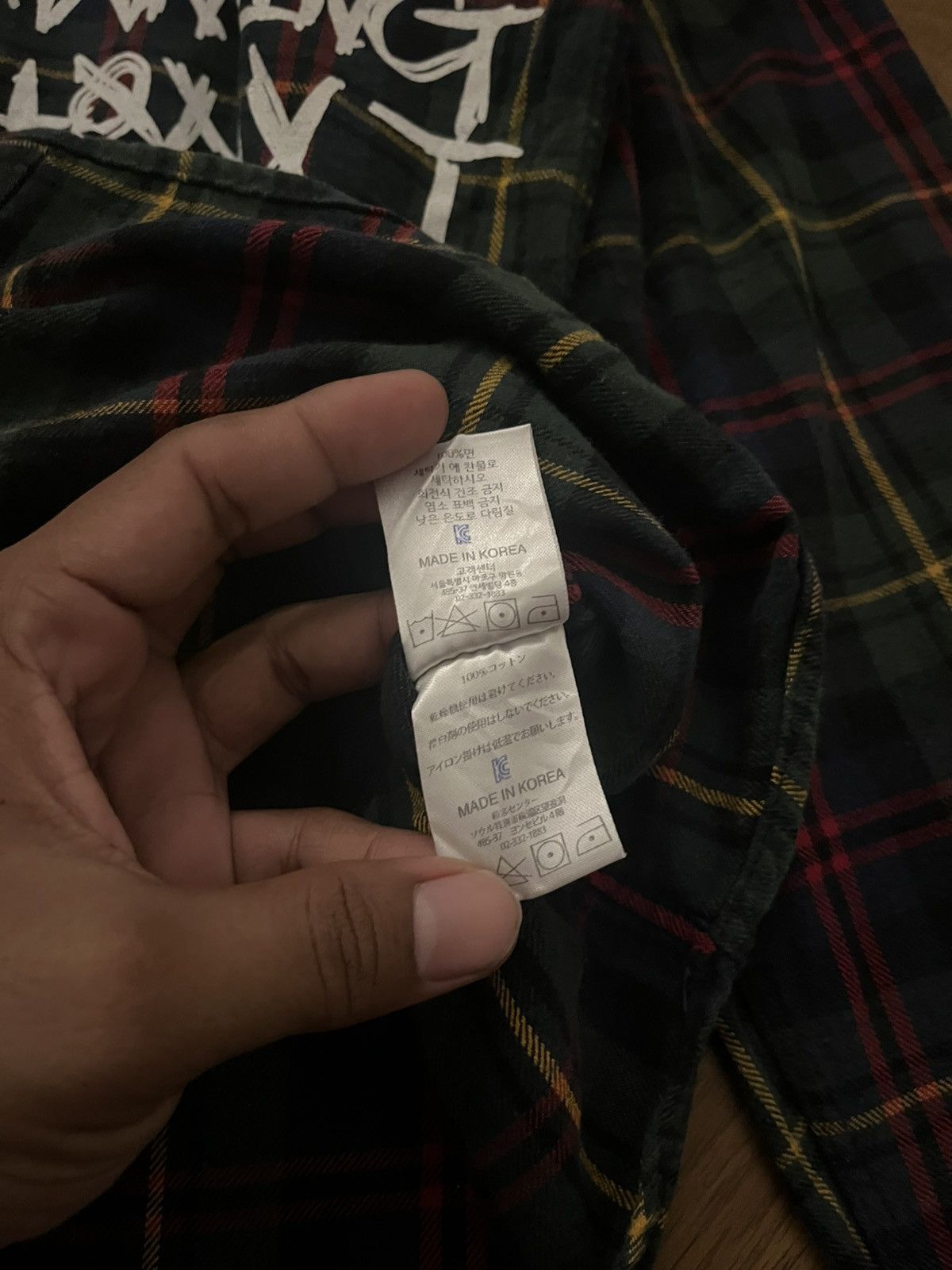 I Am Not A Human Being × If Six Was Nine 2000s I Am Not A Human Being - Graphic Plaid Hoodie Shirt Size US XL / EU 56 / 4 - 6 Thumbnail