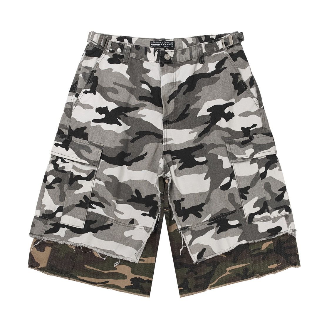 Project GR murd333r.FM カモショーツ PROJECT G/R Project GR x Murd333r layered cargo shorts | Grailed