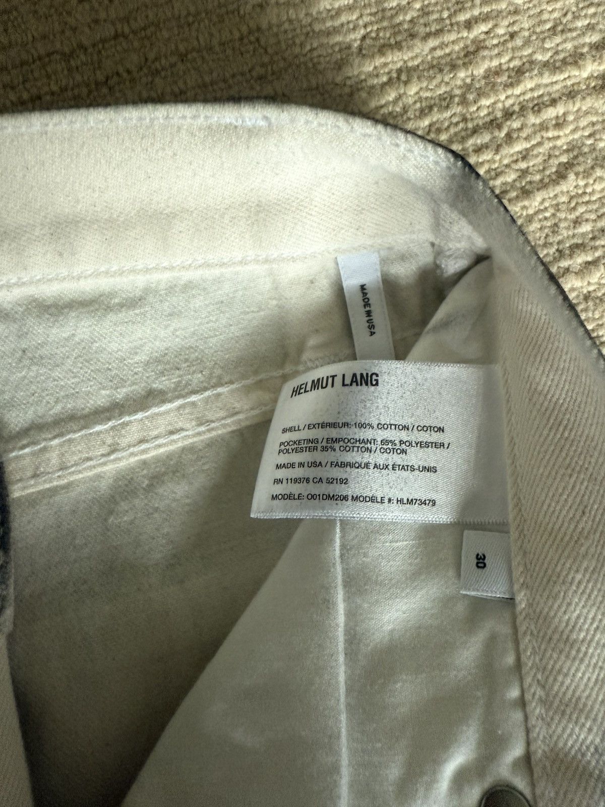 Helmut Lang Helmut lang black coated waxed denim Size US 30 / EU 46 - 3 Thumbnail