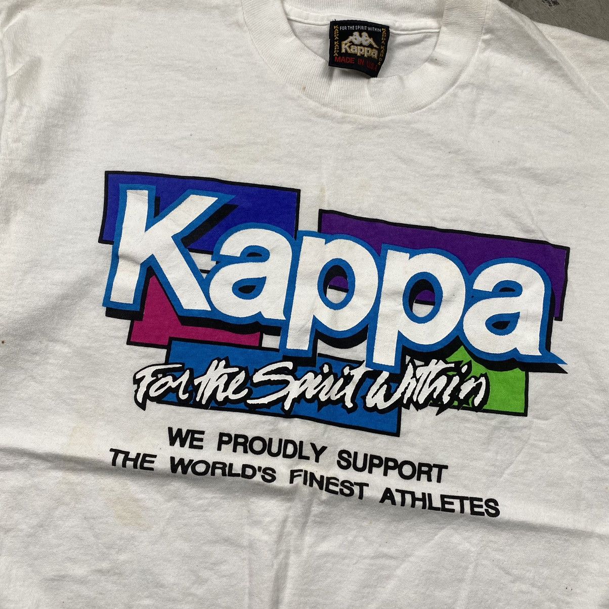 Kappa × Vintage True Vintage 90s Kappa Made In Usa Tee Size US L / EU 52-54 / 3 - 2 Thumbnail