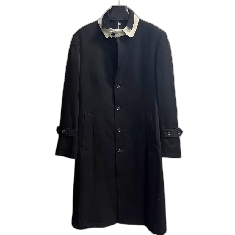 Yohji Yamamoto Yohji Yamamoto Double Collar Black Coat Size US M / EU 48-50 / 2 - 1 Thumbnail
