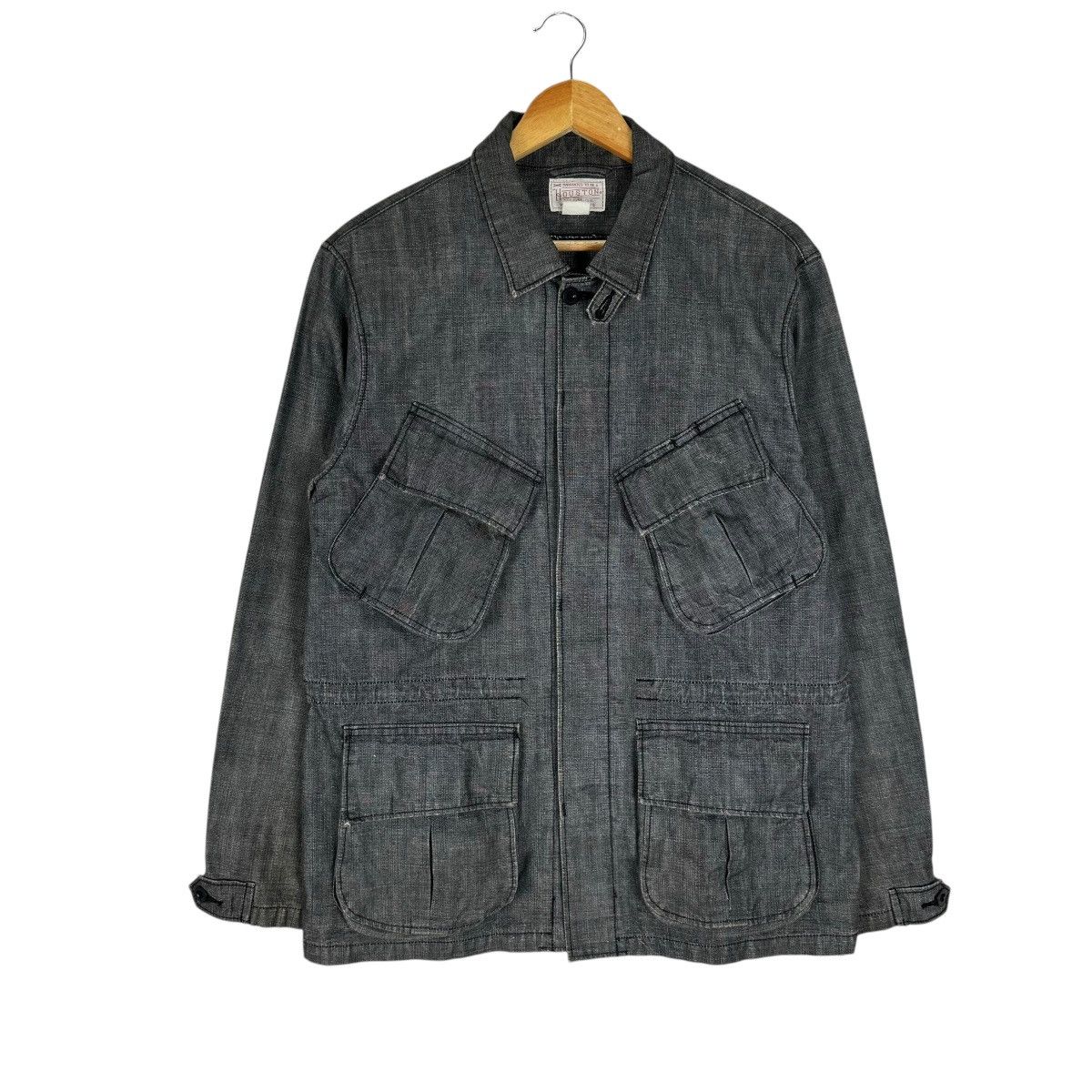 Vintage ☀️HOUSTON RIPSTOP MULTI POCKET POPLIN JACKET Size US L / EU 52-54 / 3 - 2 Thumbnail