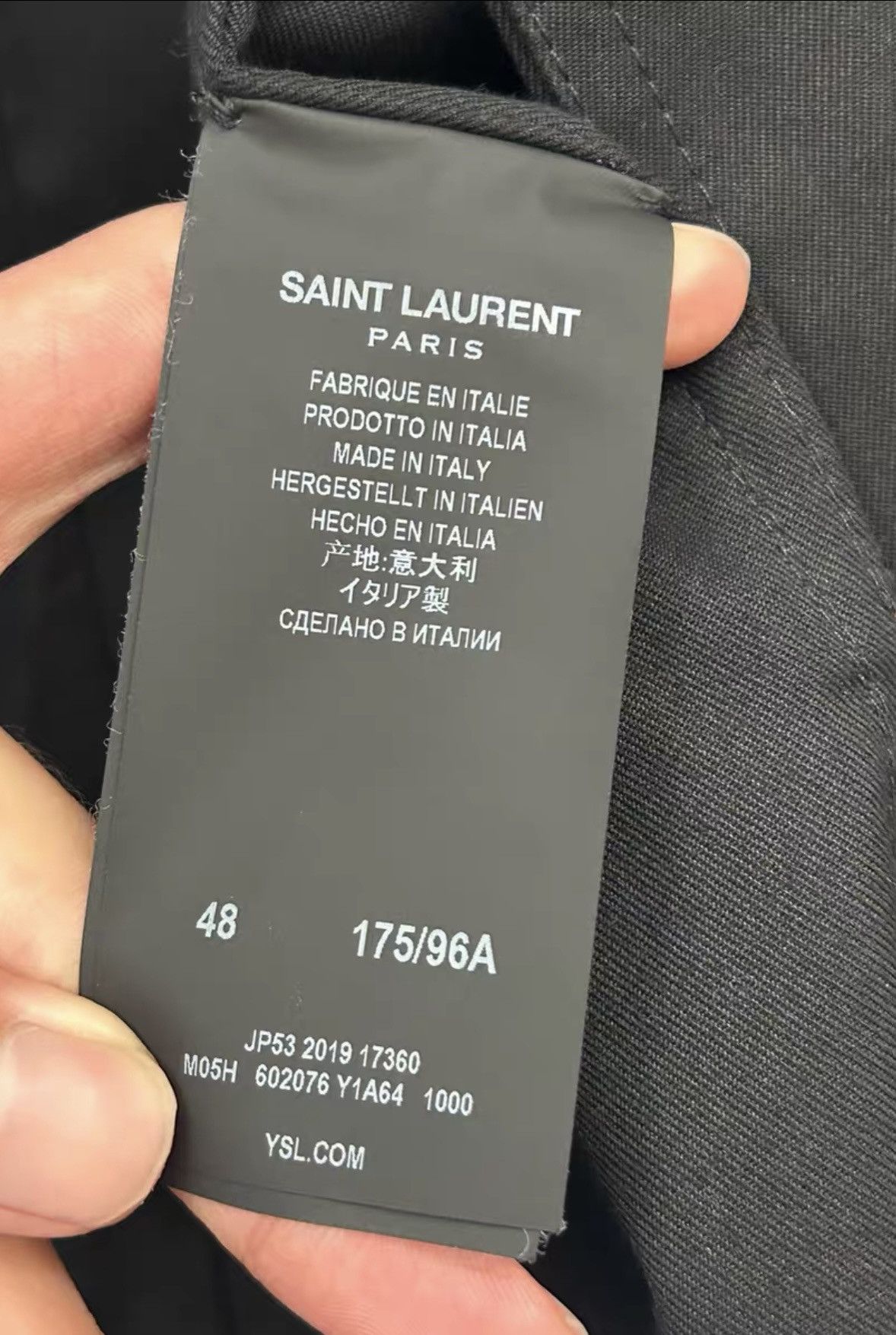 Saint Laurent Paris Saint Laurent SLP 2019SS Black Trench Coat Size US M / EU 48-50 / 2 - 4 Thumbnail