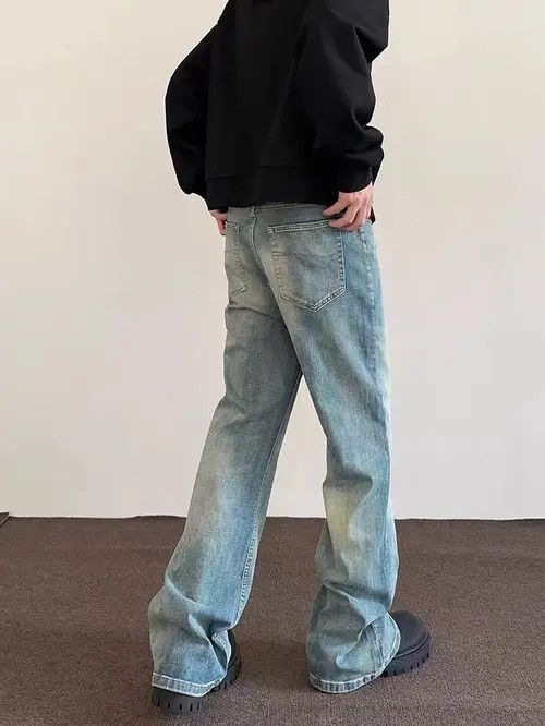 Japanese Brand American retro street style washed straight jeans Size US 32 / EU 48 - 4 Thumbnail