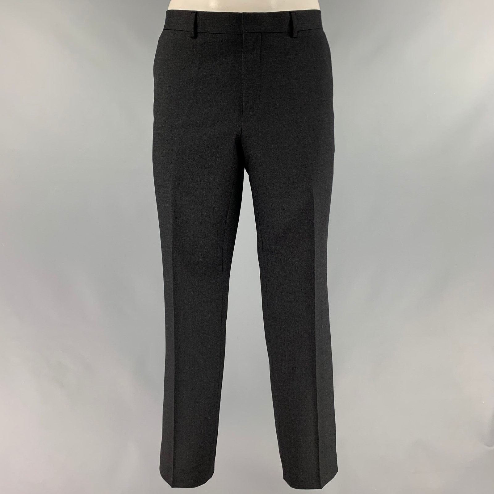 Paul Smith PAUL SMITH Size 42 Black Wool Notch Lapel Suit Size 42R - 4 Thumbnail