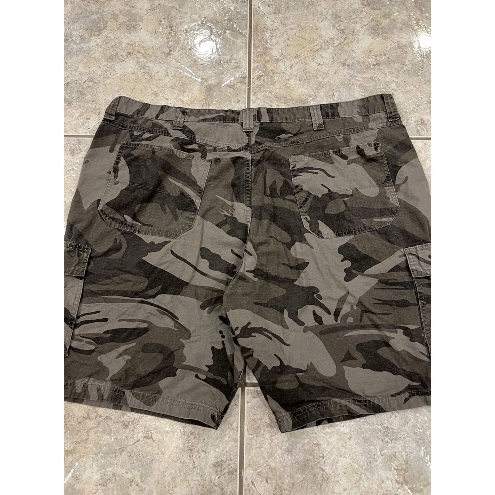 Wrangler Wrangler Shorts Mens 46 Gray Men Black Cargo Camo Relaxed Fit Ripstop Outdoors Size US 30 / EU 46 - 5 Thumbnail