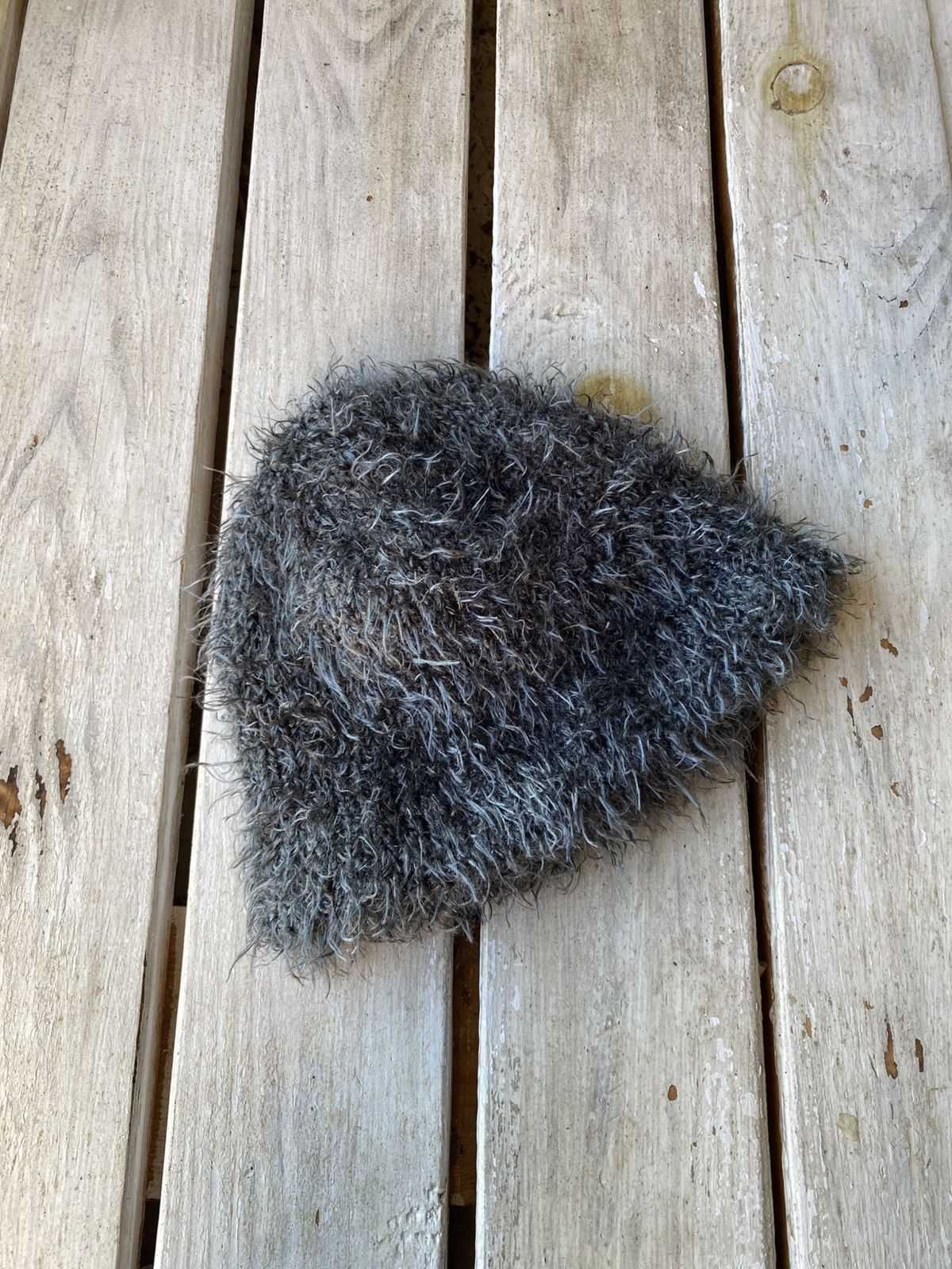 Hysteric Glamour × Japanese Brand Vintage fuzzy black mohair japanese ushanka hat avant garde Size ONE SIZE - 3 Thumbnail