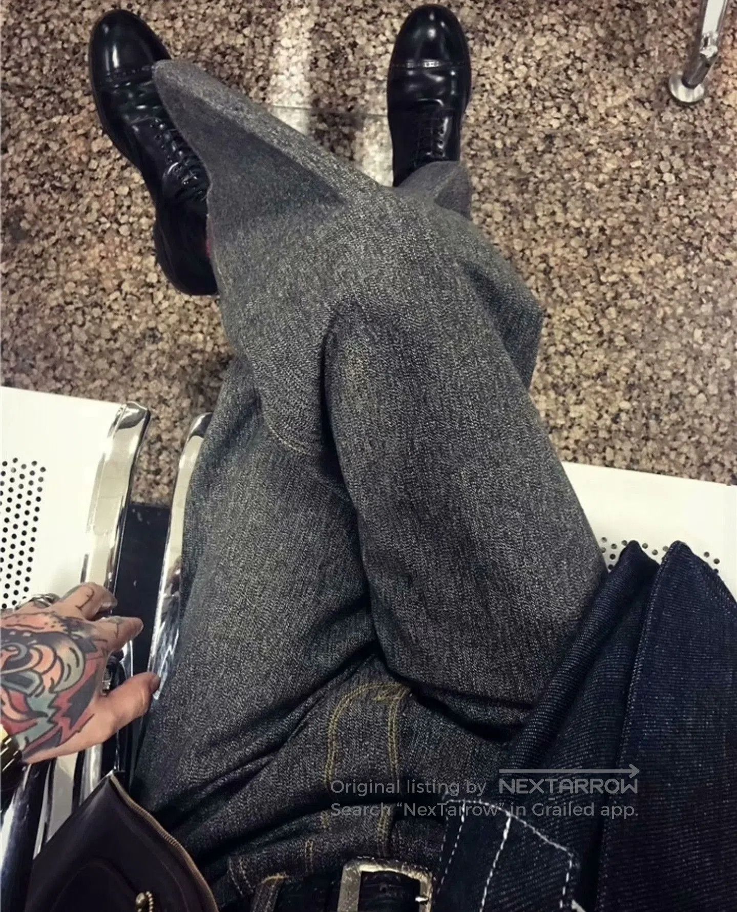 Mastercraft Union Labour Union Vintage High-Waist Wide-Leg Pants. Size US 30 / EU 46 - 3 Thumbnail