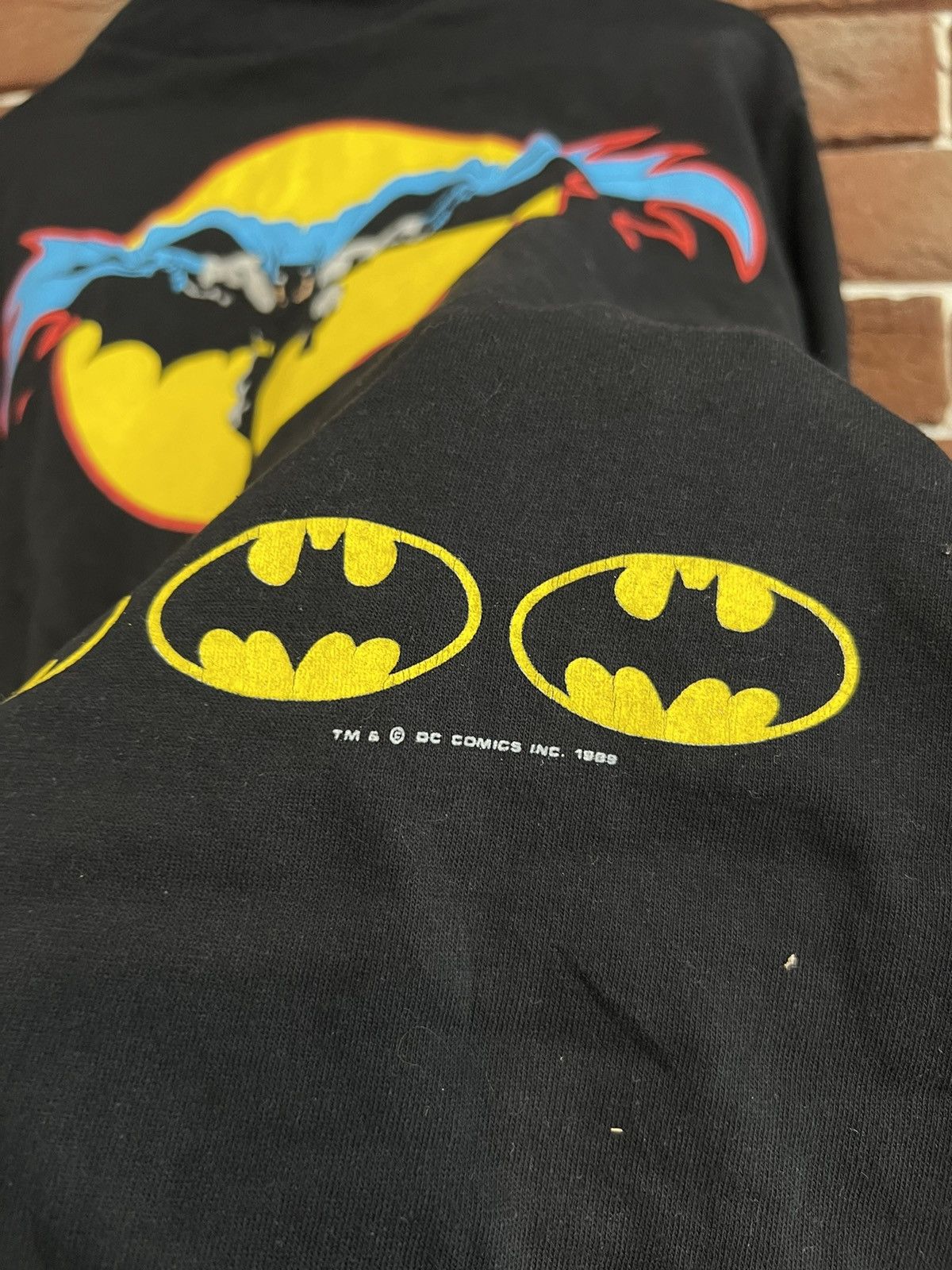 DC Comics Vintage 1989 Batman License Movie Tee Black L Rare Marvel Size US L / EU 52-54 / 3 - 8 Thumbnail