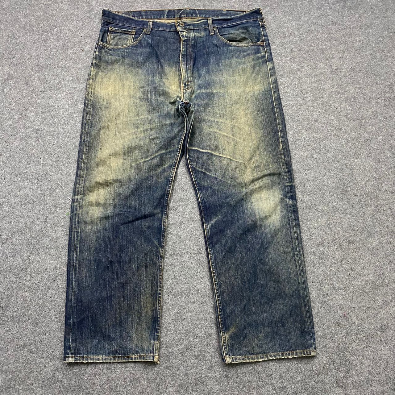 Levi's 💥Rare💥Vintage 90S Levis 503 Big Size Distressed Denim Size US 41 - 1 Thumbnail