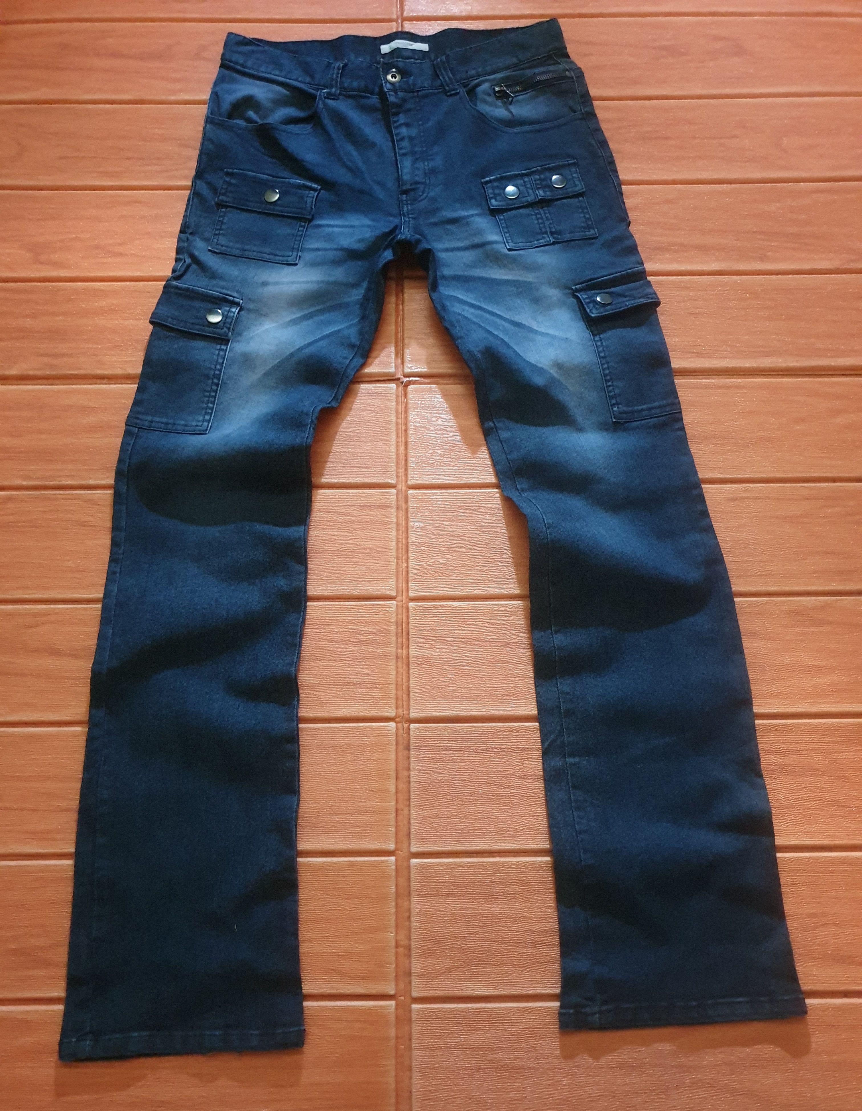 Japanese Brand × PPFM 💥Japanese harajuku Multipocket Menz style denim pant Size US 31 - 3 Thumbnail