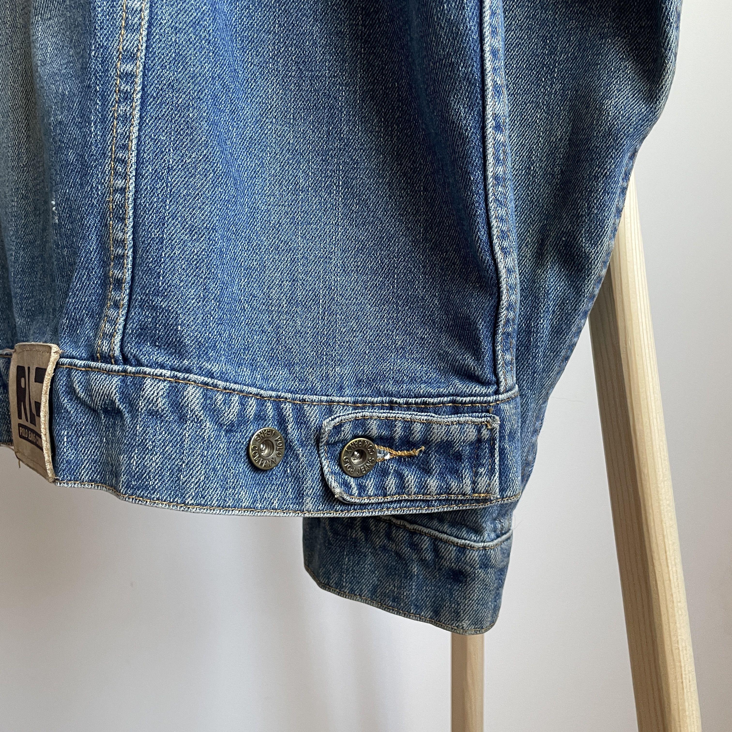 Polo Ralph Lauren Polo Ralph Lauren Extreme Sandblast Vintage 90s Denim Jacket Size US XL / EU 56 / 4 - 9 Thumbnail