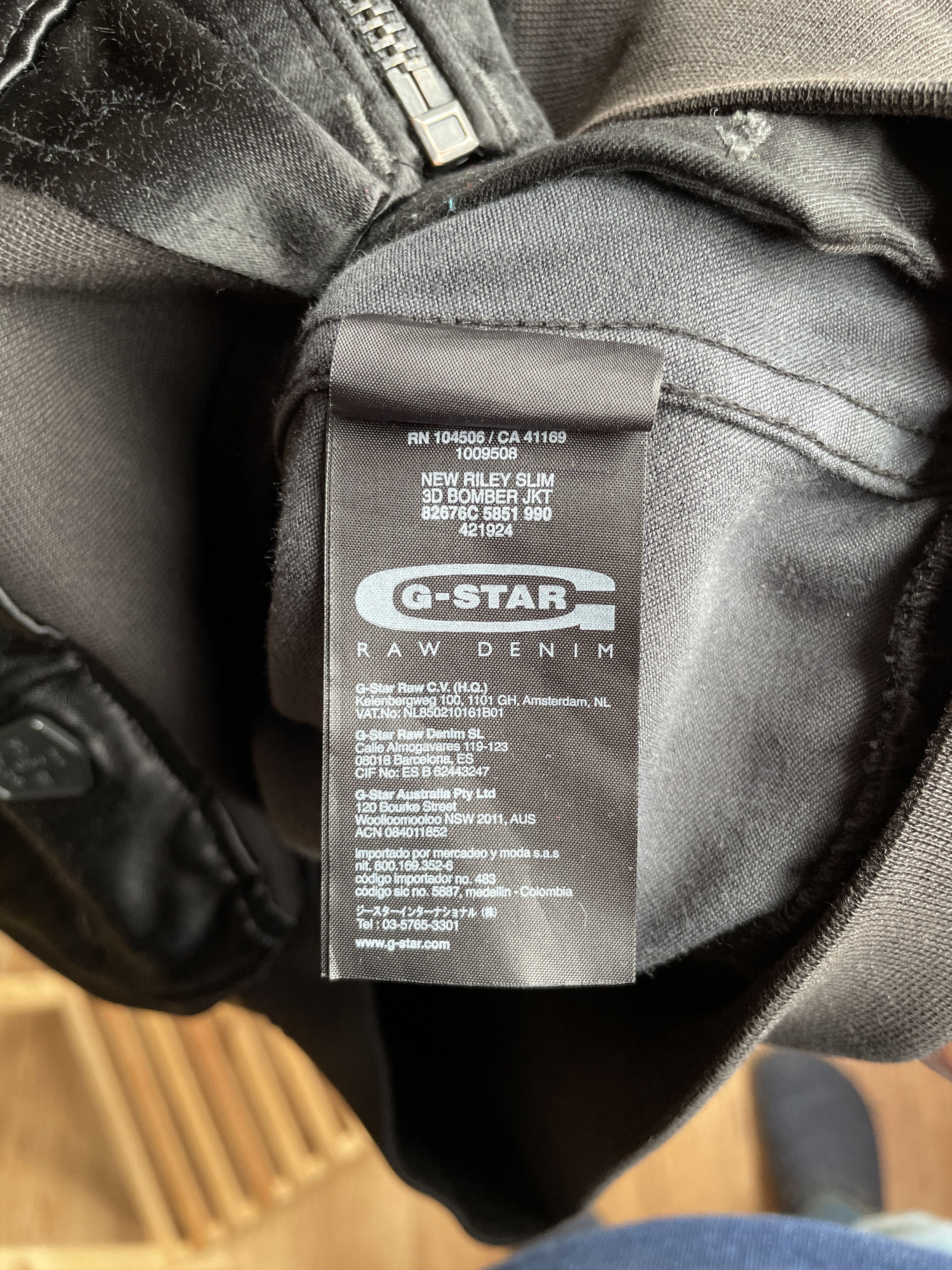 G-Star G Star Raw New Riley Satin Slim 3D Bomber Jacket Size L Size US L / EU 52-54 / 3 - 8 Thumbnail