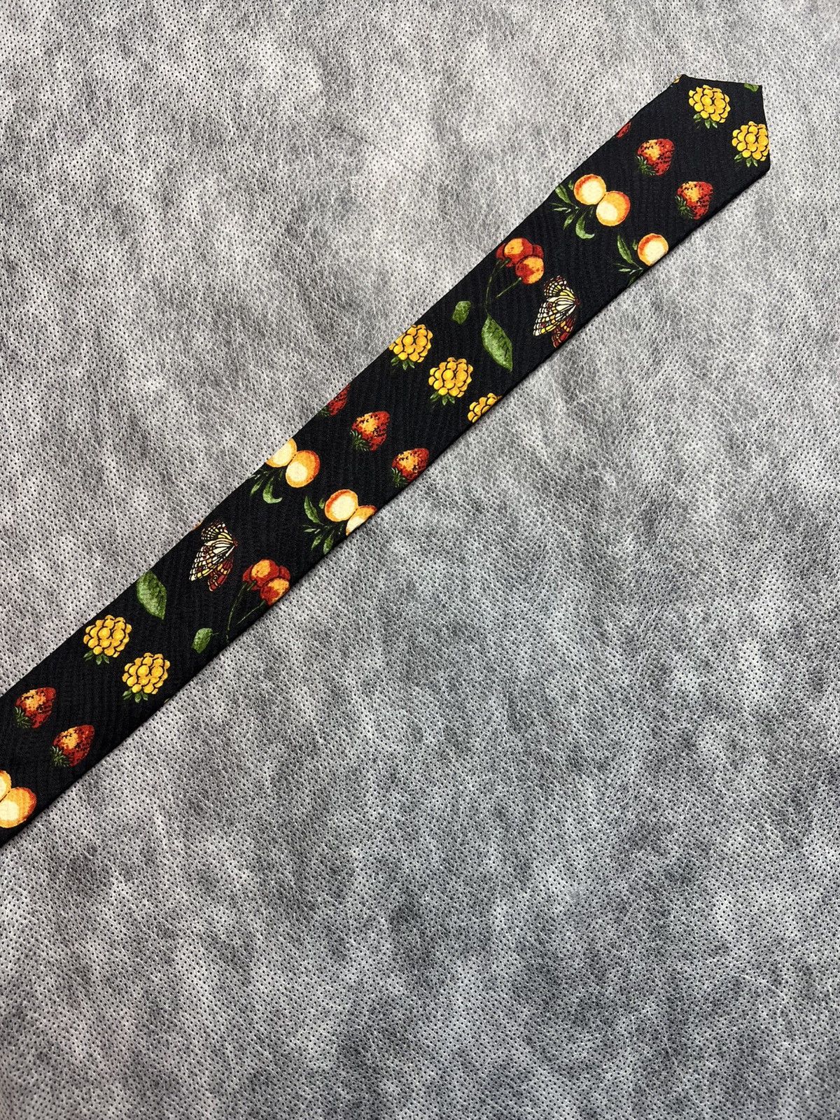 Kenzo Kenzo Fruit Vintage Silk Tie Size ONE SIZE - 3 Thumbnail