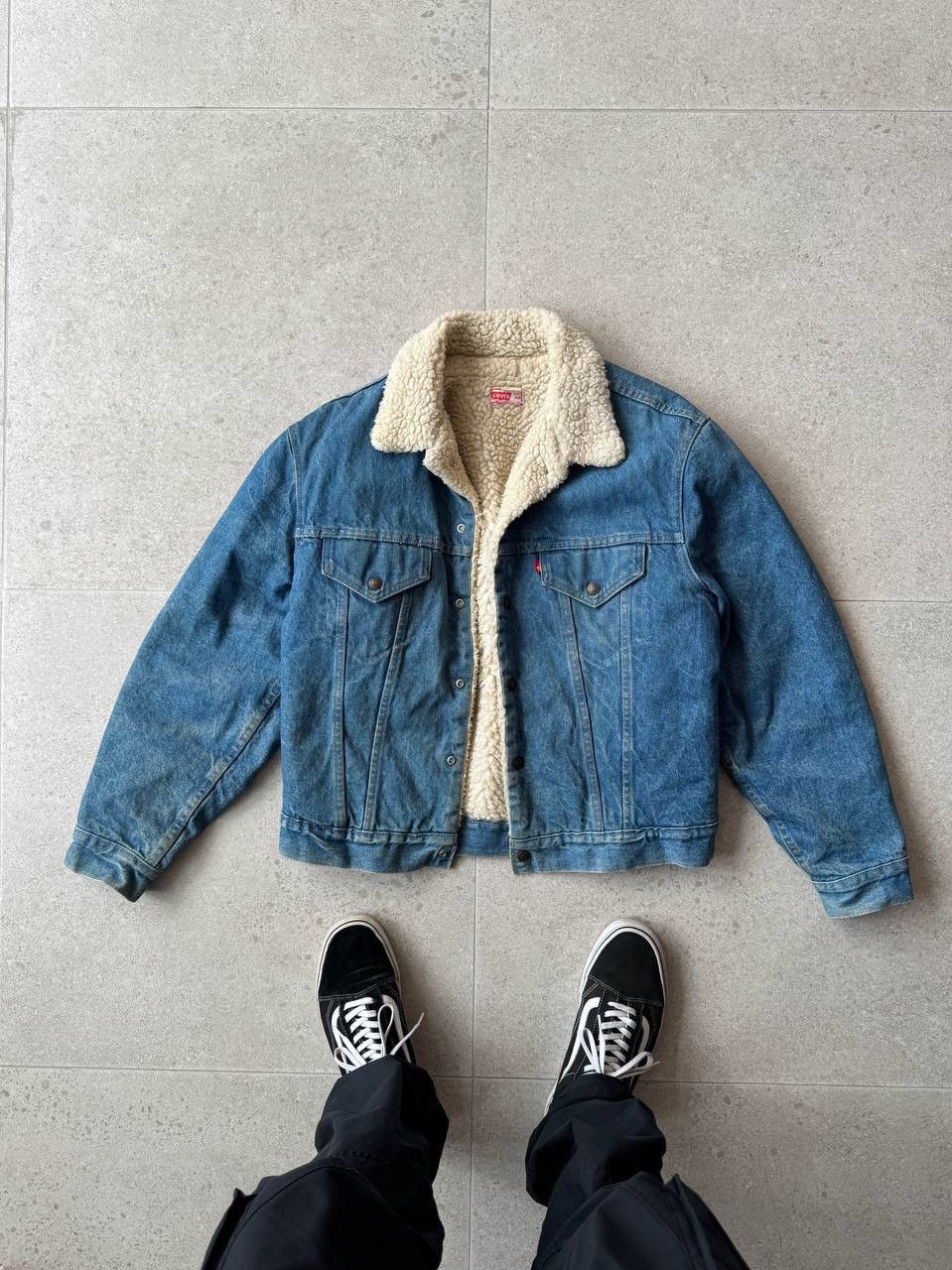 Levi's levis vintage 90'S Sherpa denim jacket Made in USA Size US S / EU 44-46 / 1 - 4 Thumbnail