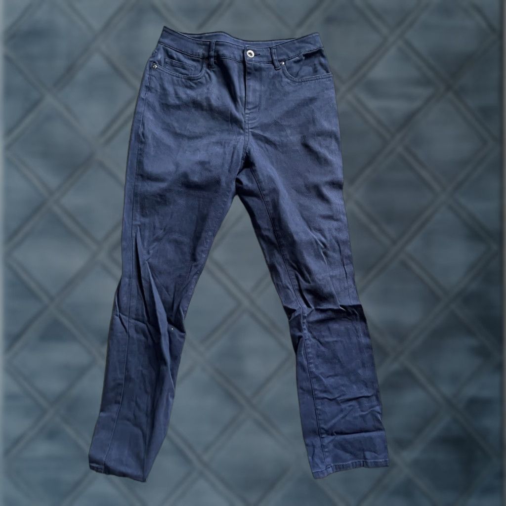 Vintage VINTAGE L.L. Bean Women’s Blue Cotton Twill Jeans Size 8 Regular Classic Fit 5-Pocket Summer Vacation Size 30" / US 8 / IT 44 - 1 Thumbnail
