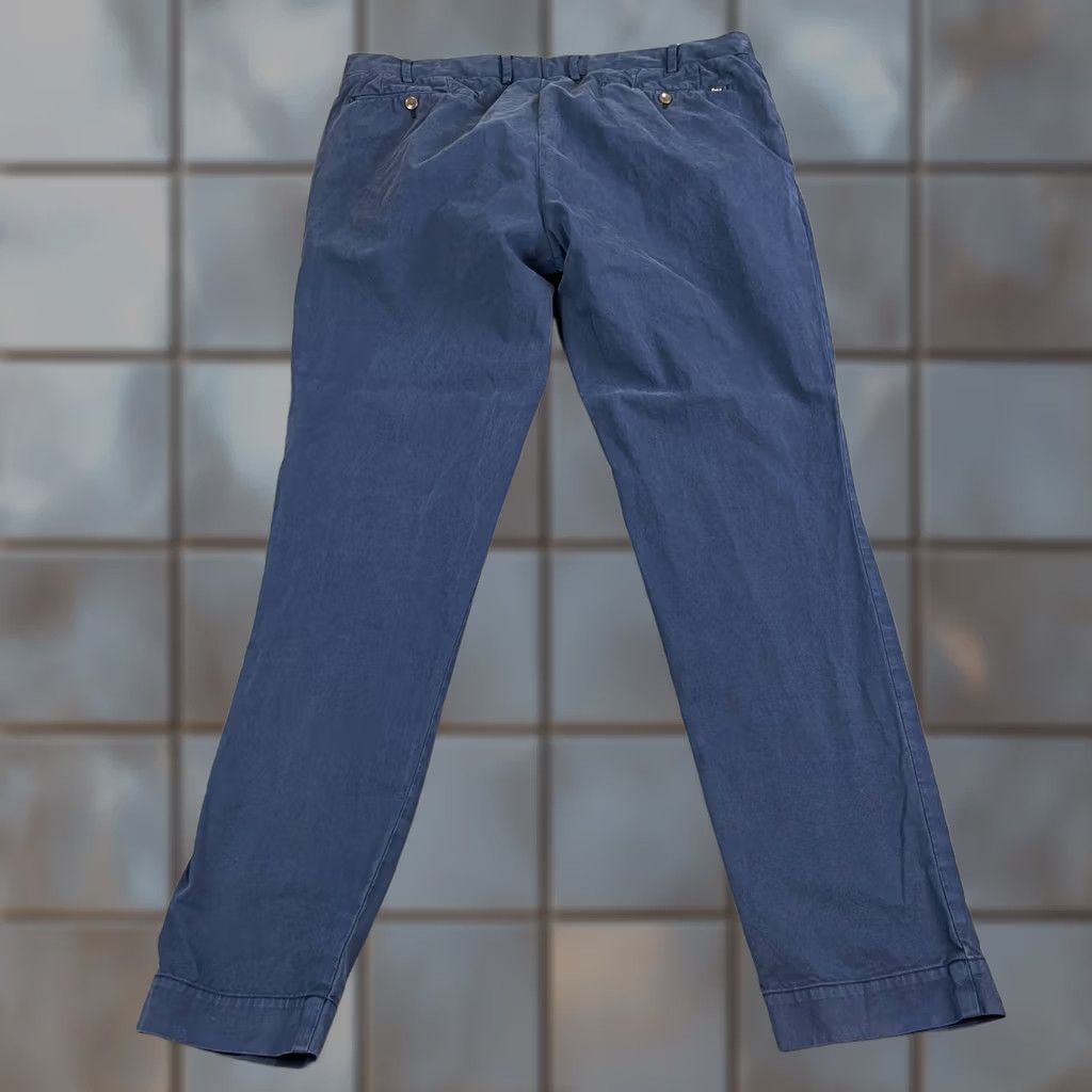 Polo Ralph Lauren Polo Ralph Lauren Mens Chino Trousers Pants Slim Tapered Fit 38 32 Navy Blue Size US M / EU 48-50 / 2 - 1 Thumbnail