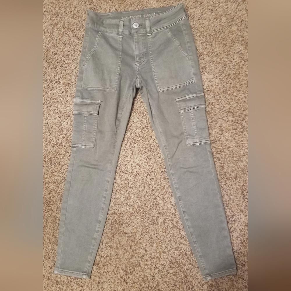 Designer American Eagle Skinny Jeans Size 4 Short Size 27" / US 4 / IT 40 - 2 Thumbnail