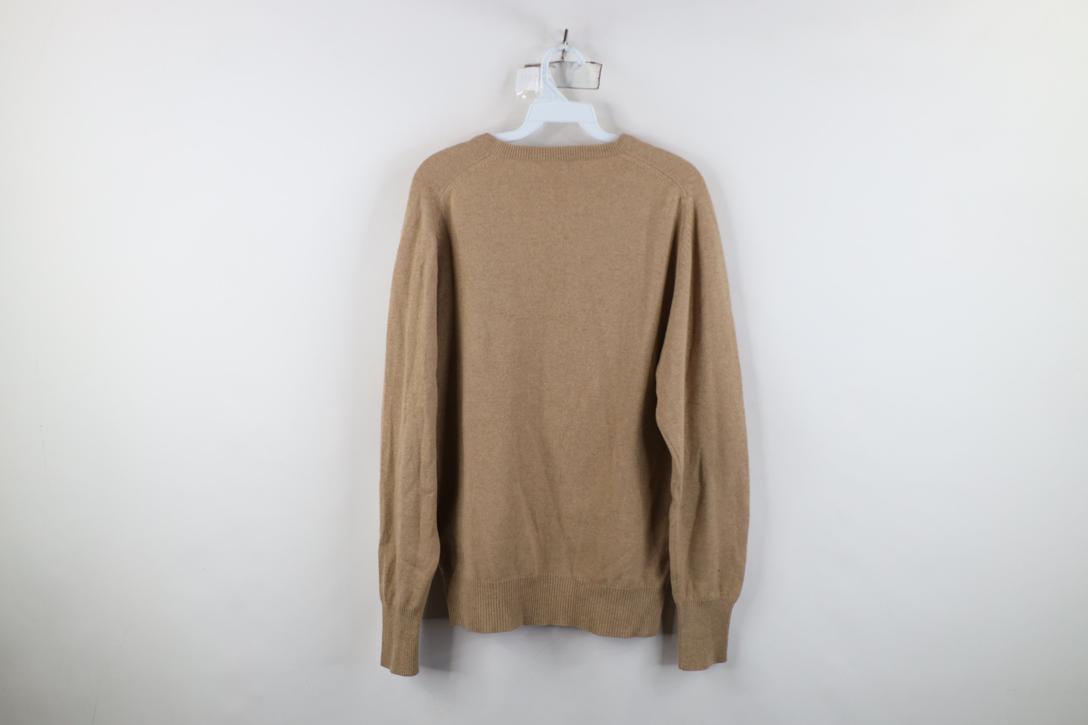 Vintage Vintage 90s Streetwear 2 Ply Cashmere Knit Sweater Beige Size US M / EU 48-50 / 2 - 11 Thumbnail