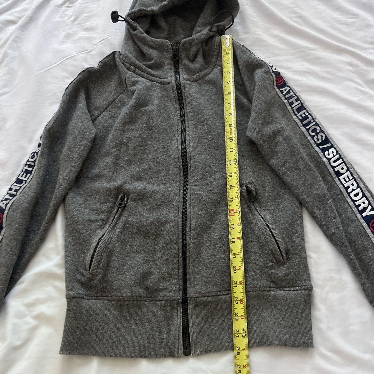 Superdry Superdry Full Zip Hoodie Unisex Small Taped Sleeves Size US S / EU 44-46 / 1 - 11 Thumbnail