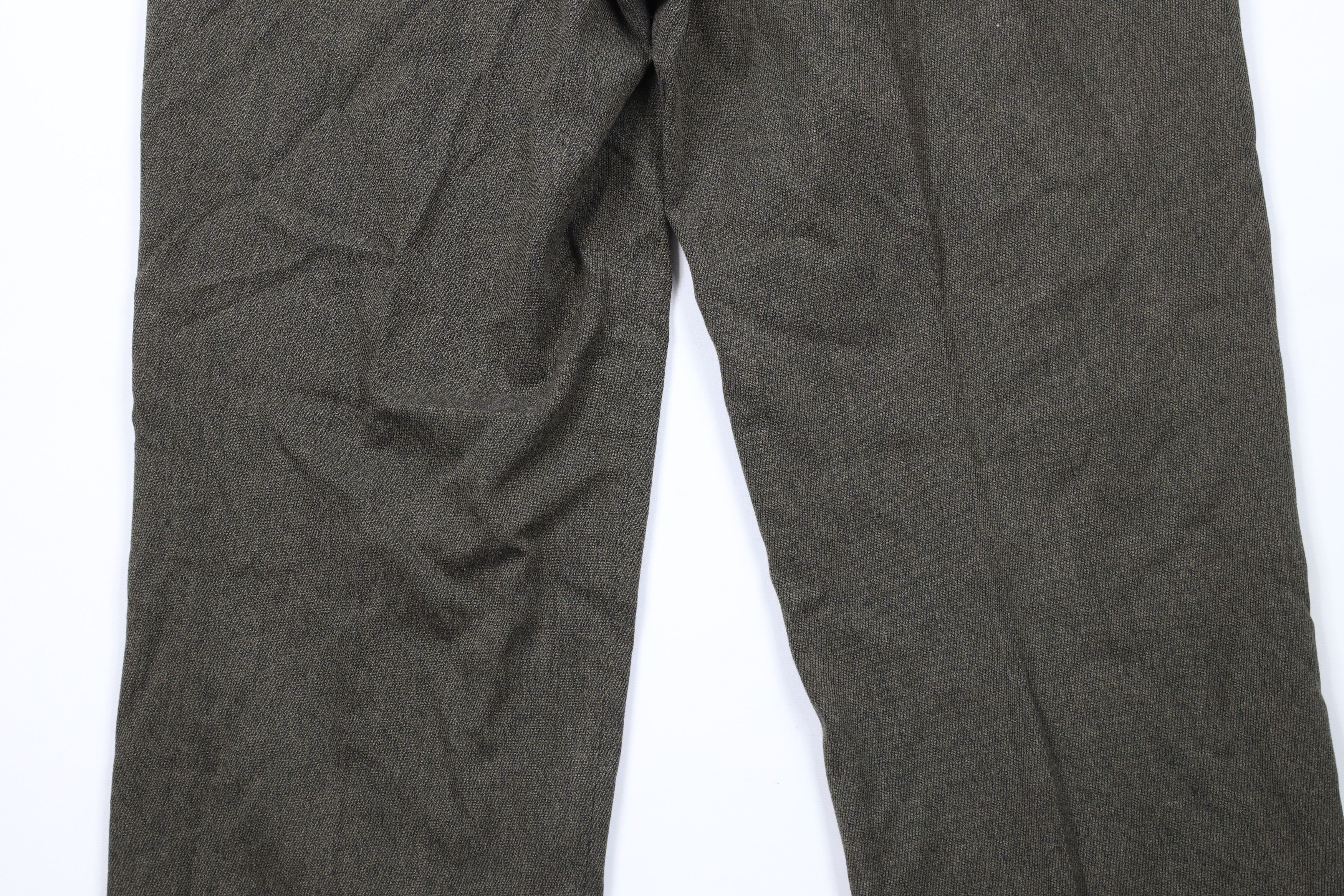 Vintage Vintage 90s Streetwear Cuffed Wide Leg Chino Pants Green Size US 38 / EU 54 - 12 Thumbnail