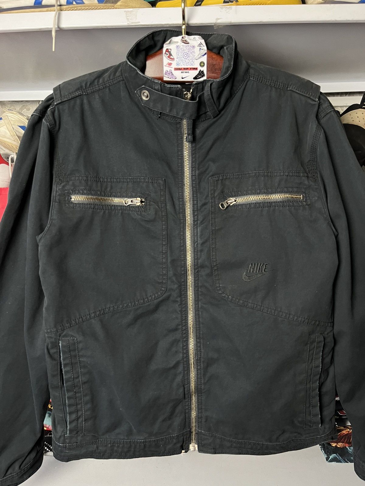Nike Vintage Nike Denim Jacket omber Rare Pocket Zip Size L/ Size US M / EU 48-50 / 2 - 2 Thumbnail