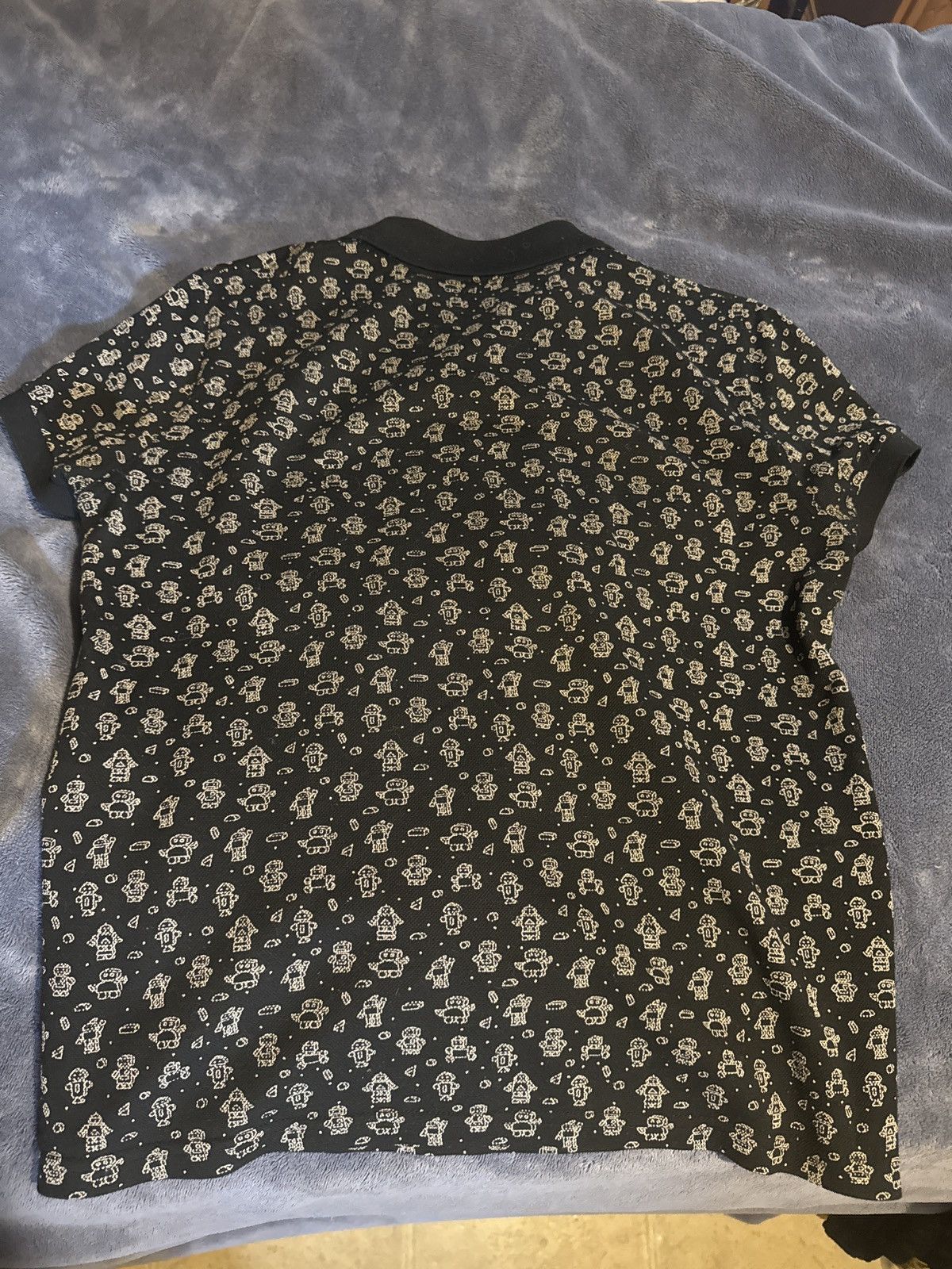 Saint Laurent Paris Saint Laurent Robot-print polo shirt Size US S / EU 44-46 / 1 - 2 Thumbnail