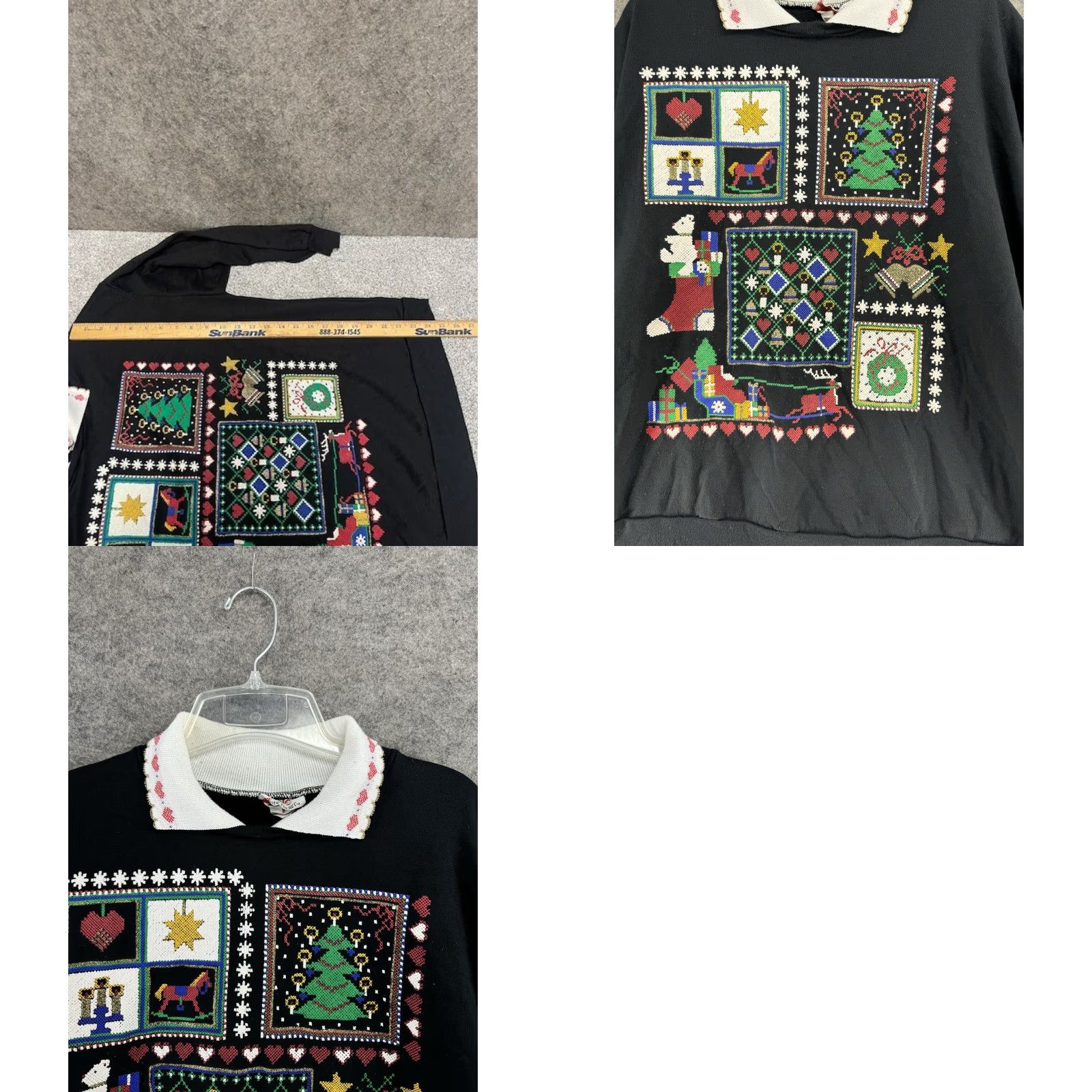 Vintage VINTAGE Nutcracker Christmas Sweatshirt Womens M Ugly Sweater Kitsch Holiday USA 70s 80s Size M / US 6-8 / IT 42-44 - 8 Thumbnail