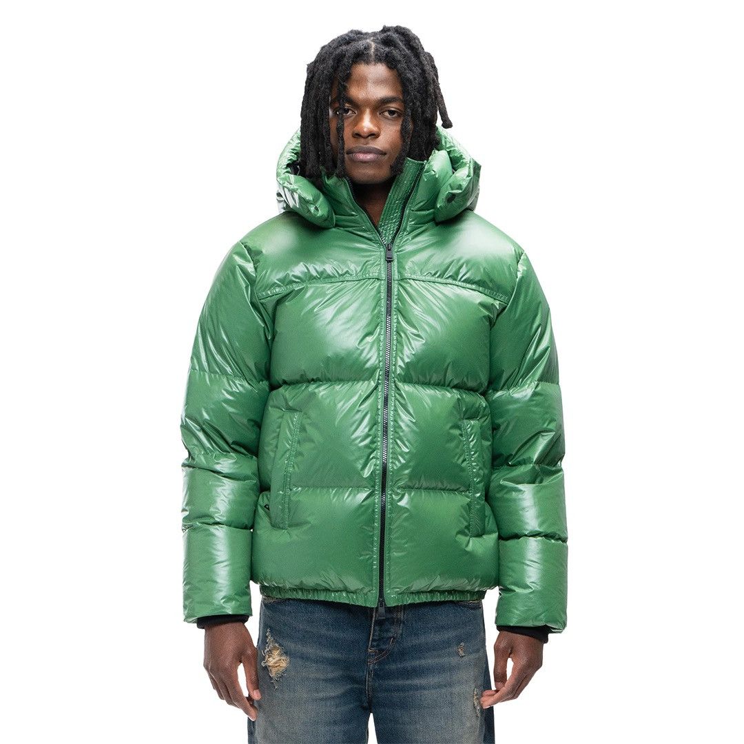 Purple Brand PURPLE BRAND GREEN NYLON PUFFER JACKET Size US M / EU 48-50 / 2 - 1 Thumbnail
