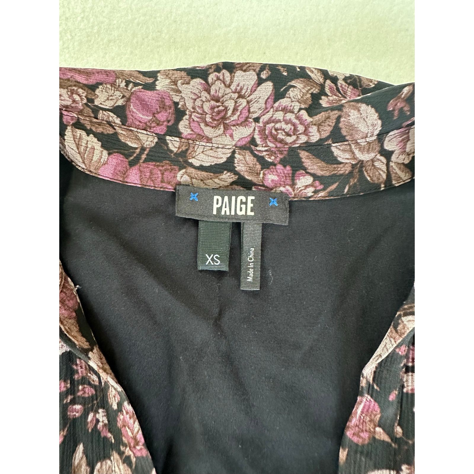 Paige Paige Fernanda Silk Minidress Purple Floral Spring Size XS Size XS / US 0-2 / IT 36-38 - 8 Thumbnail