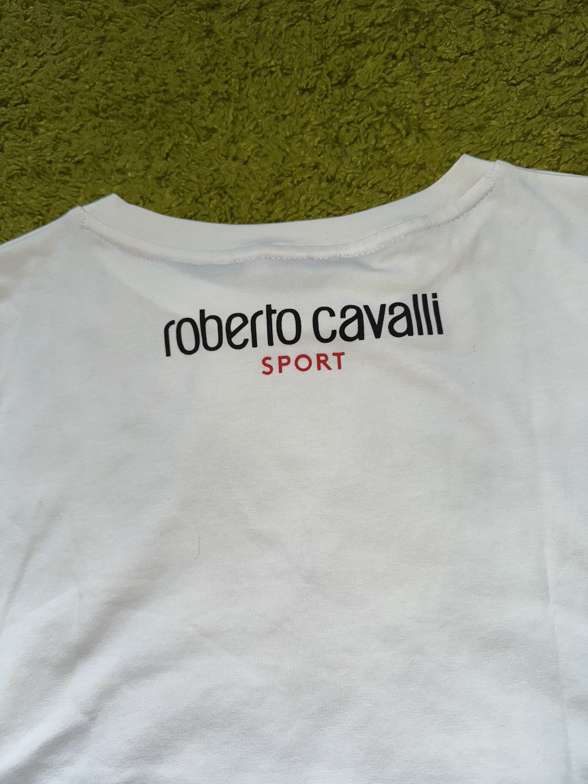 Designer × Just Cavalli × Roberto Cavalli Roberto Cavalli avant Garde rhinestones snakes print t-shirt Size L / US 10 / IT 46 - 5 Thumbnail