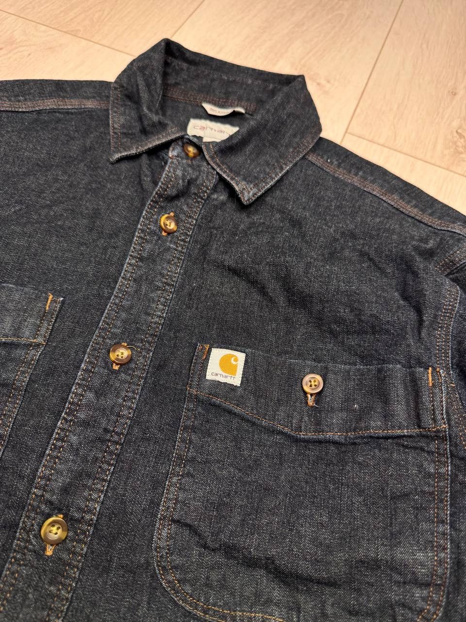 Carhartt Vintage Carhartt Denim Work Shirt size S Size US S / EU 44-46 / 1 - 4 Thumbnail