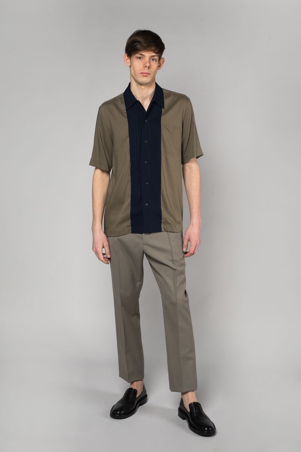 Dries Van Noten Dries Van Noten Camillo Pintuck Placket Button-Up Shirt Size US M / EU 48-50 / 2 - 3 Thumbnail
