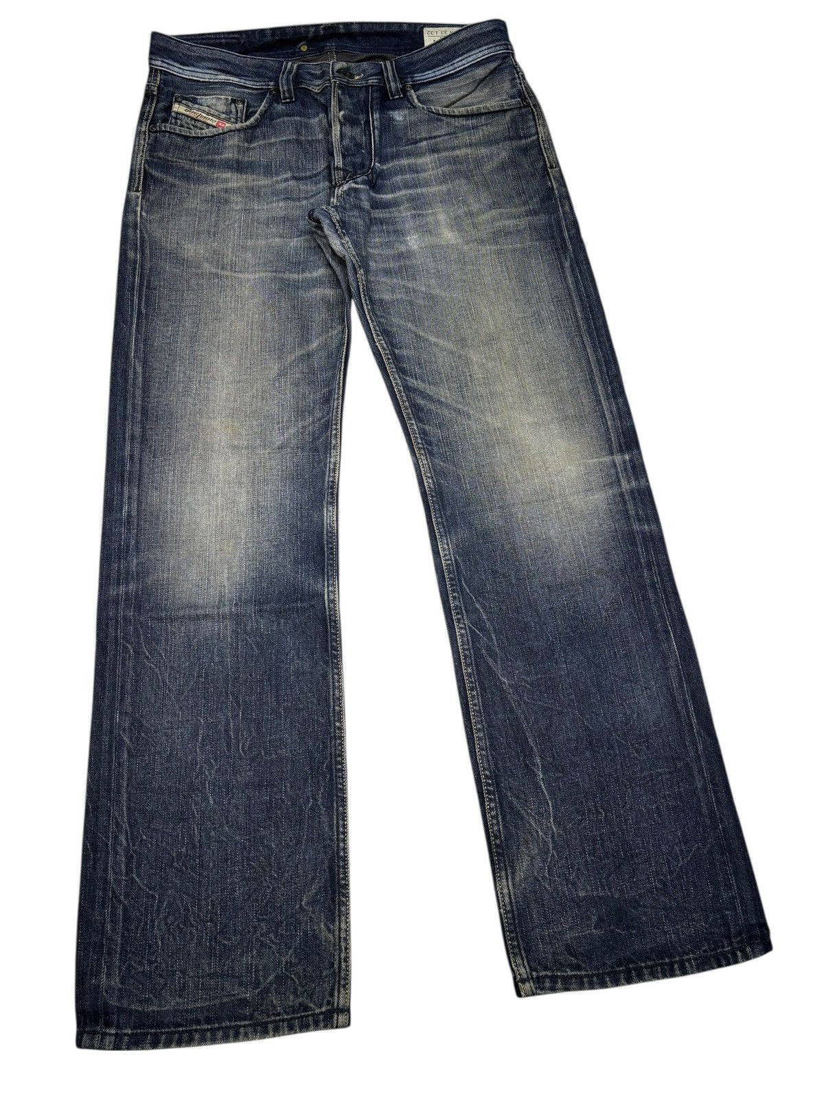 Diesel DIESEL LARKEE LOOSE WIDE DARK DENIM JEANS Size US 33 - 3 Thumbnail
