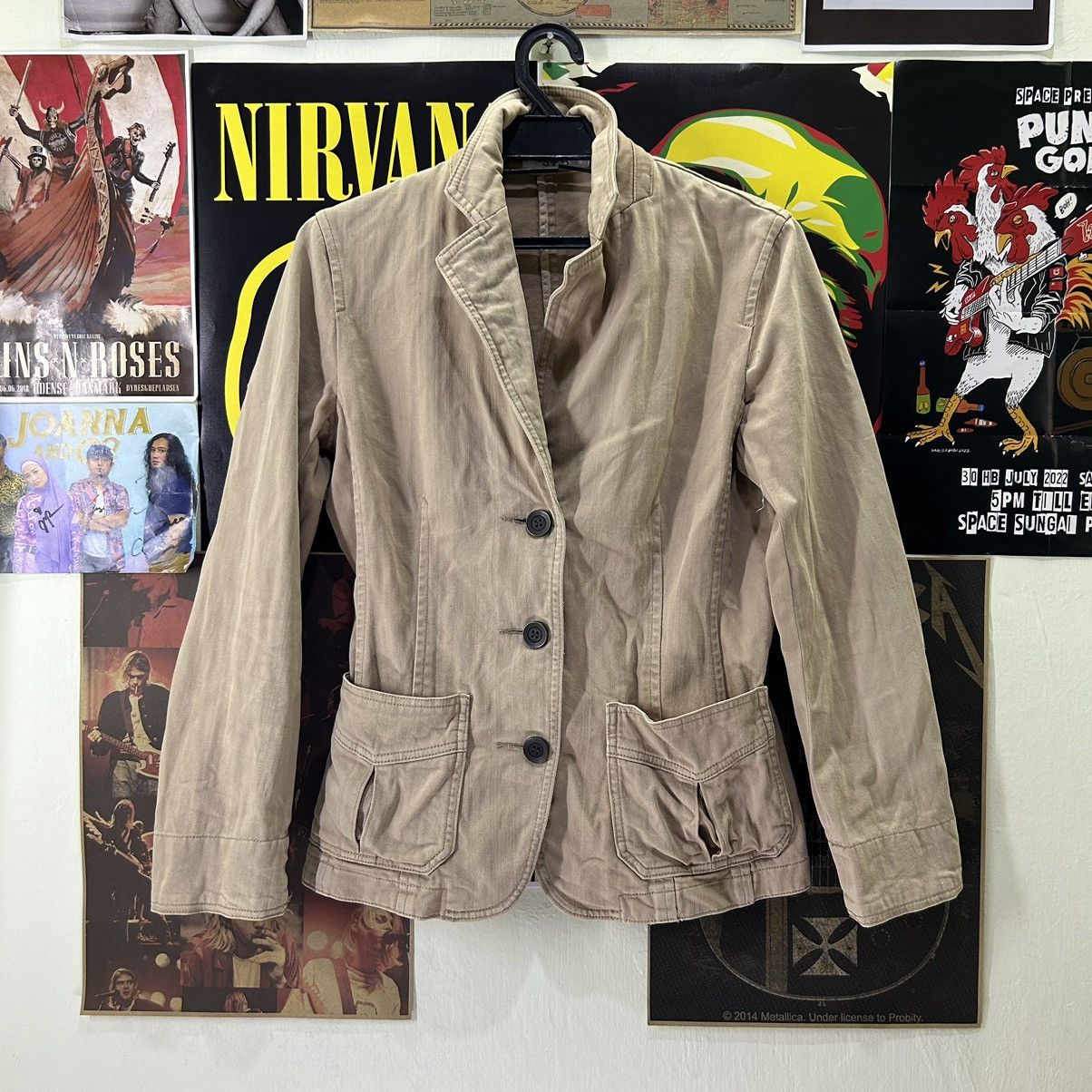 Vintage Vintage SPB Denim Coat Size L / US 10 / IT 46 - 1 Thumbnail