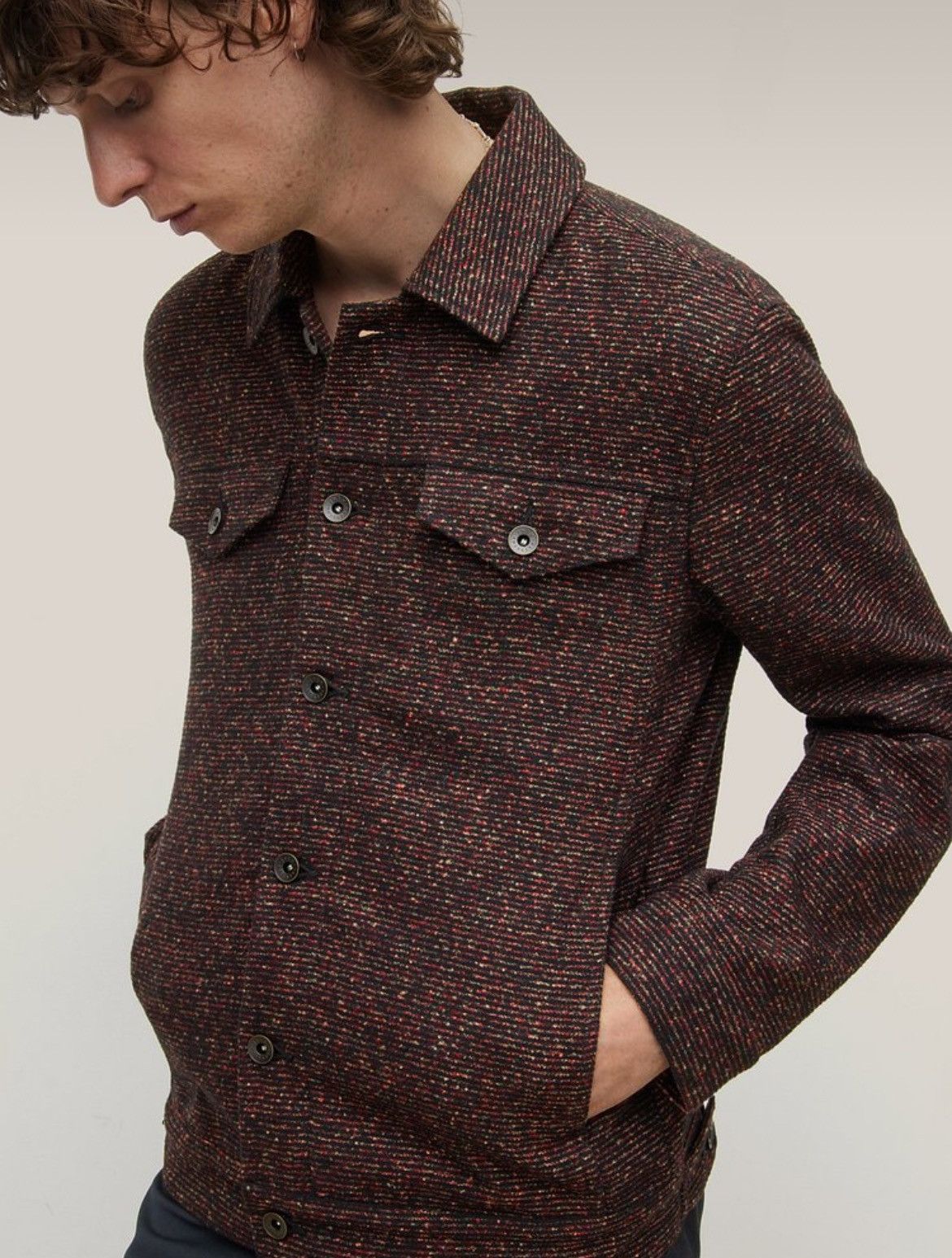 John Varvatos Evan’s Trucker Jacket. 46 Size US S / EU 44-46 / 1 - 5 Thumbnail