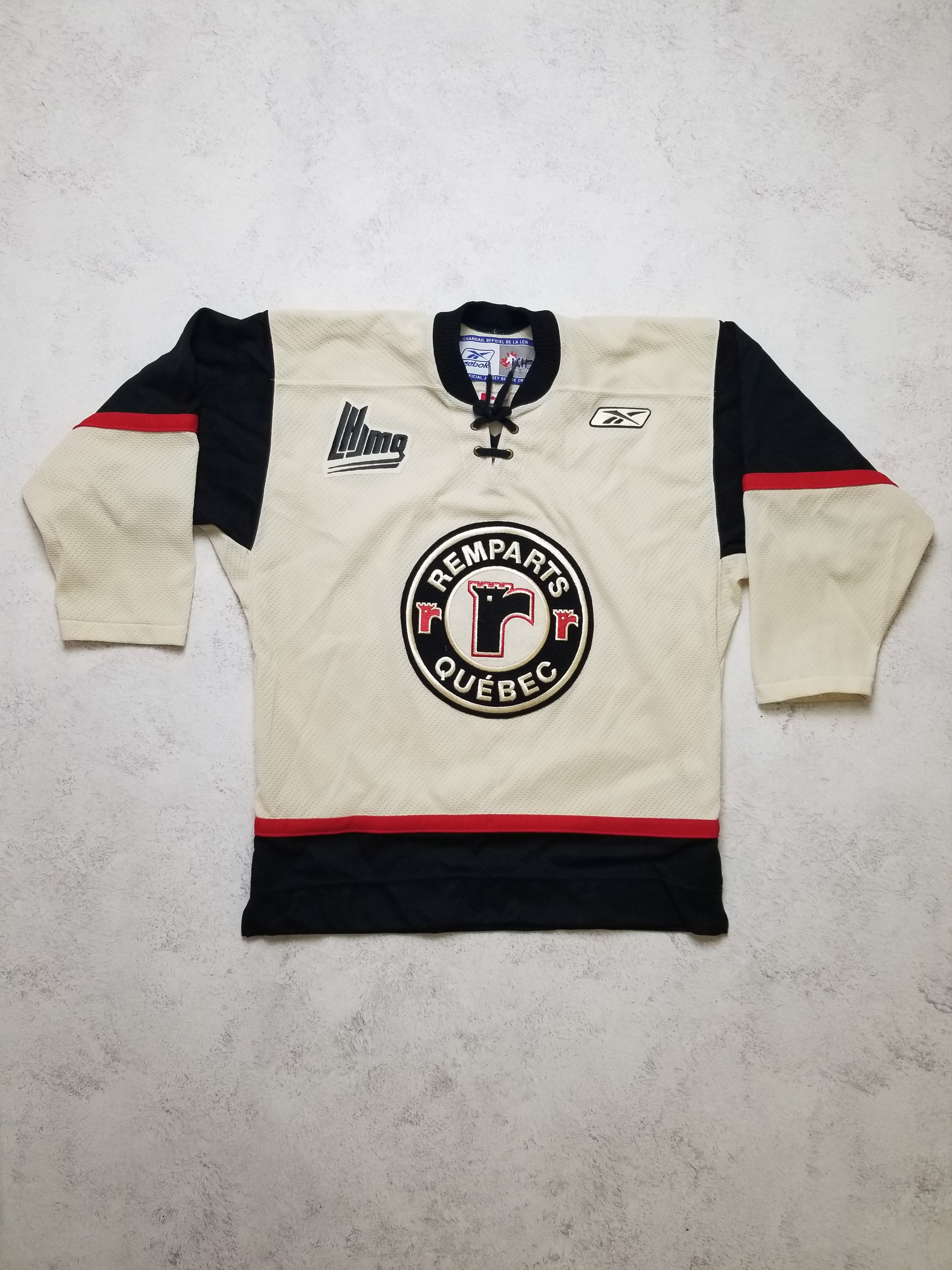 Reebok Quebec Remparts Air-Knit CHL Jersey Creamy White Size XS Size US XS / EU 42 / 0 - 1 Thumbnail