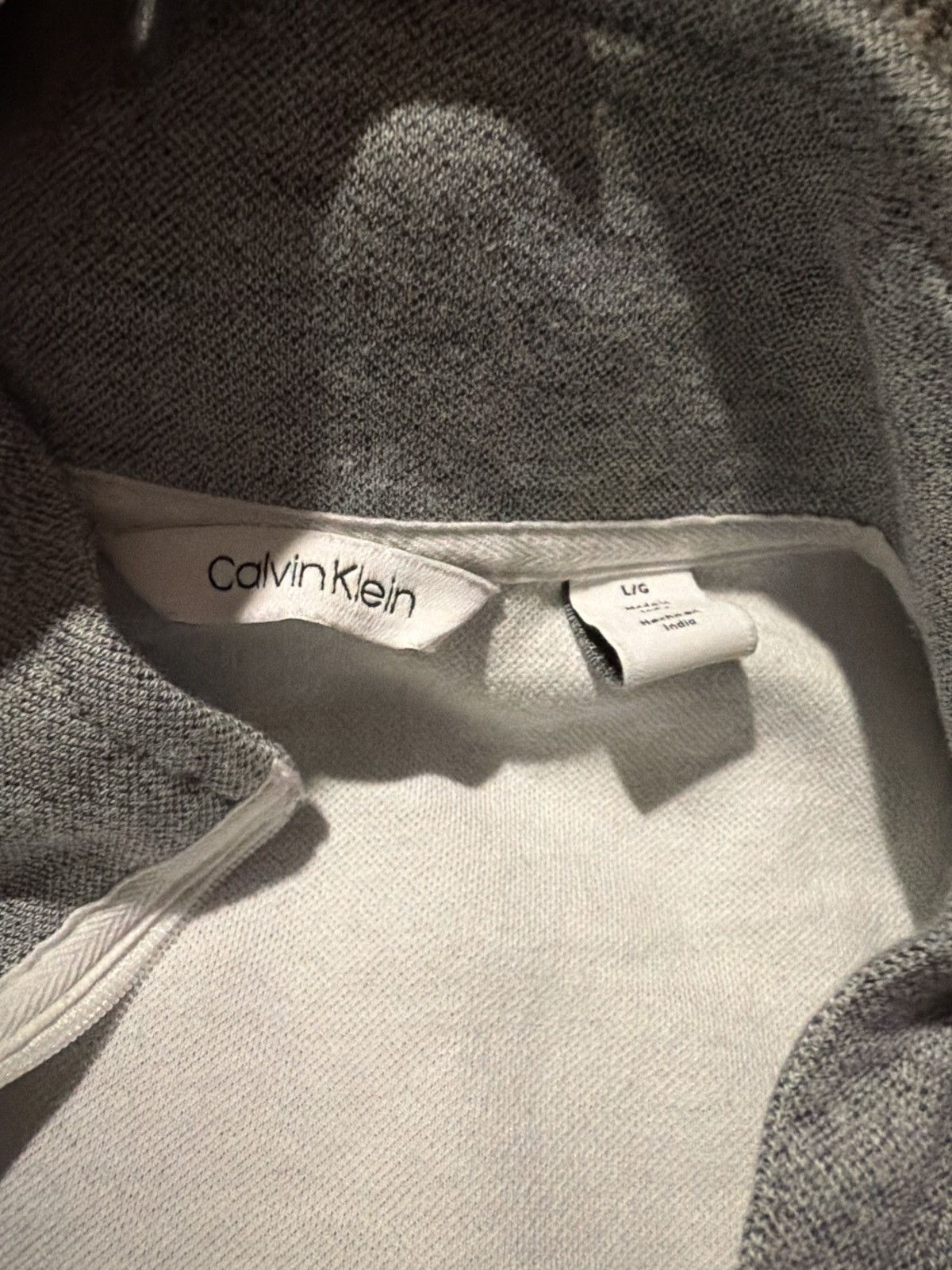 Calvin Klein Grey Vintage Calvin Klein Quarter Zip Size US L / EU 52-54 / 3 - 4 Thumbnail