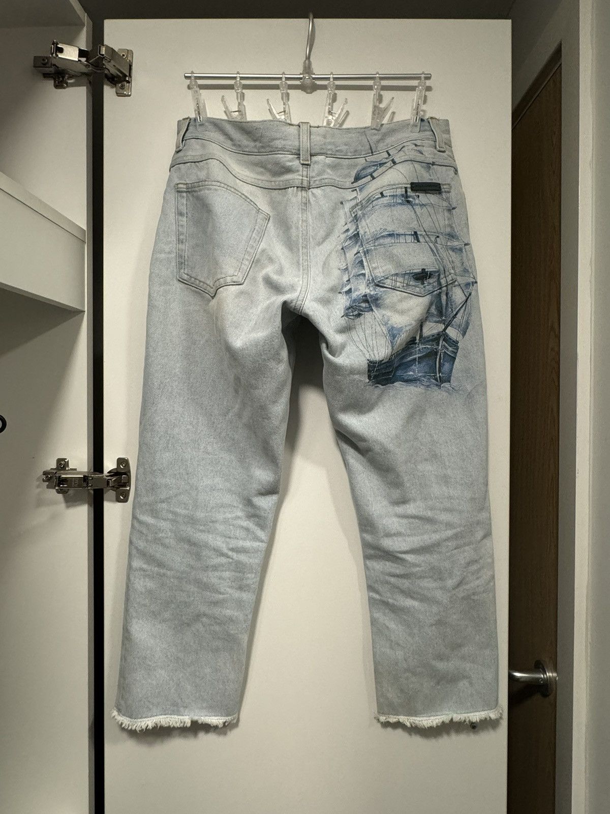 Dolce & Gabbana Dolce & Gabbana Denim Printed Jeans Size US 34 / EU 50 - 4 Thumbnail
