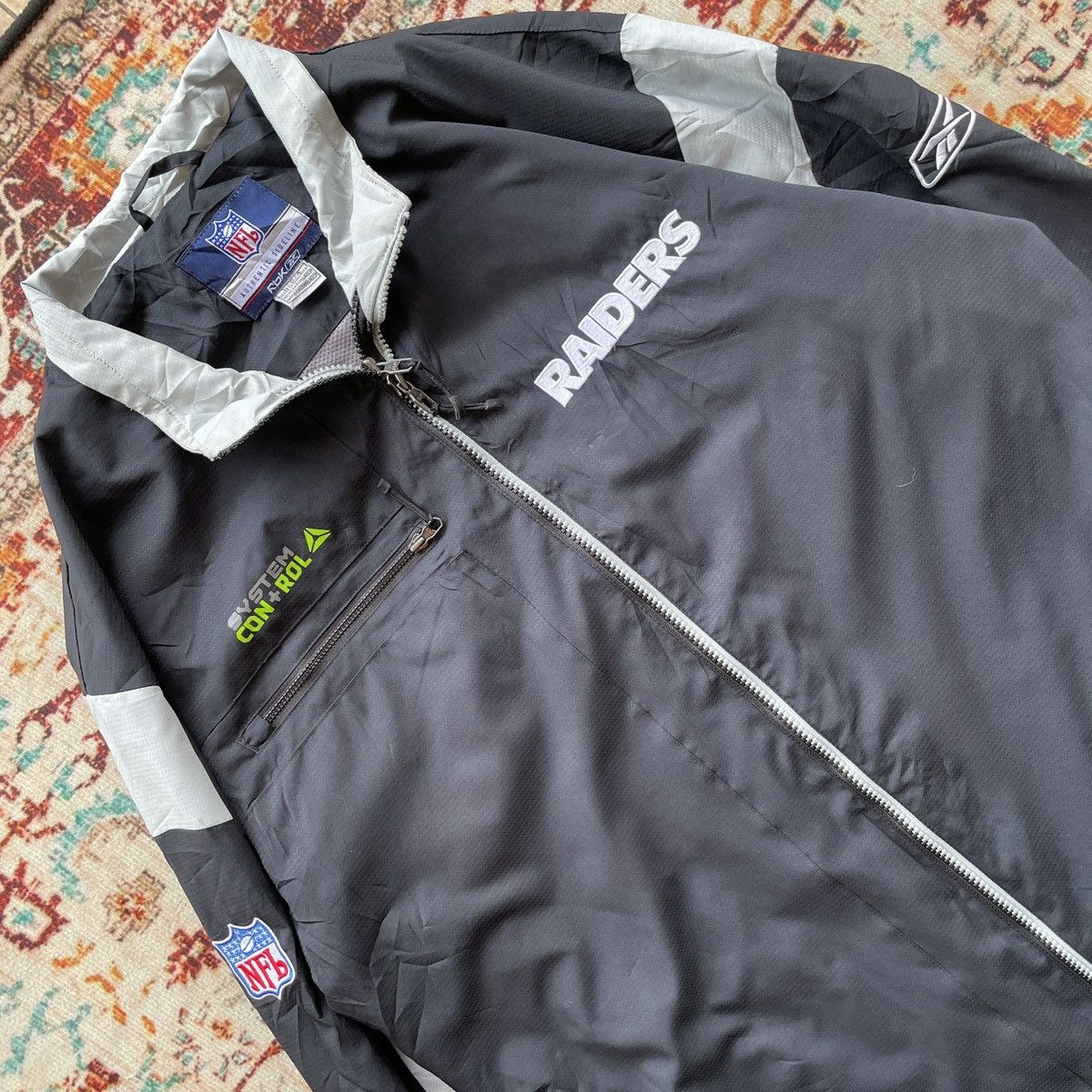 NFL × Reebok Vintage NFL REBOOK RAIDERS WINDBREAKER Size US L / EU 52-54 / 3 - 3 Thumbnail