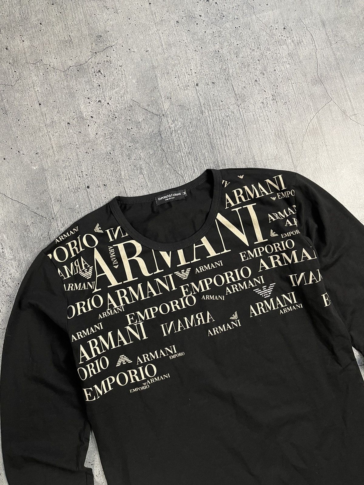 Armani × Japanese Brand Avant Garde Armani big logo JUNYA WATANABE MONOGRAM LONG Y2k Size US M / EU 48-50 / 2 - 2 Thumbnail