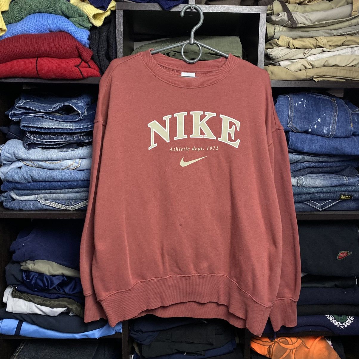 Nike Mens Nike Big Logo Streetwear y2k sweatshirt size S Size US S / EU 44-46 / 1 - 1 Thumbnail