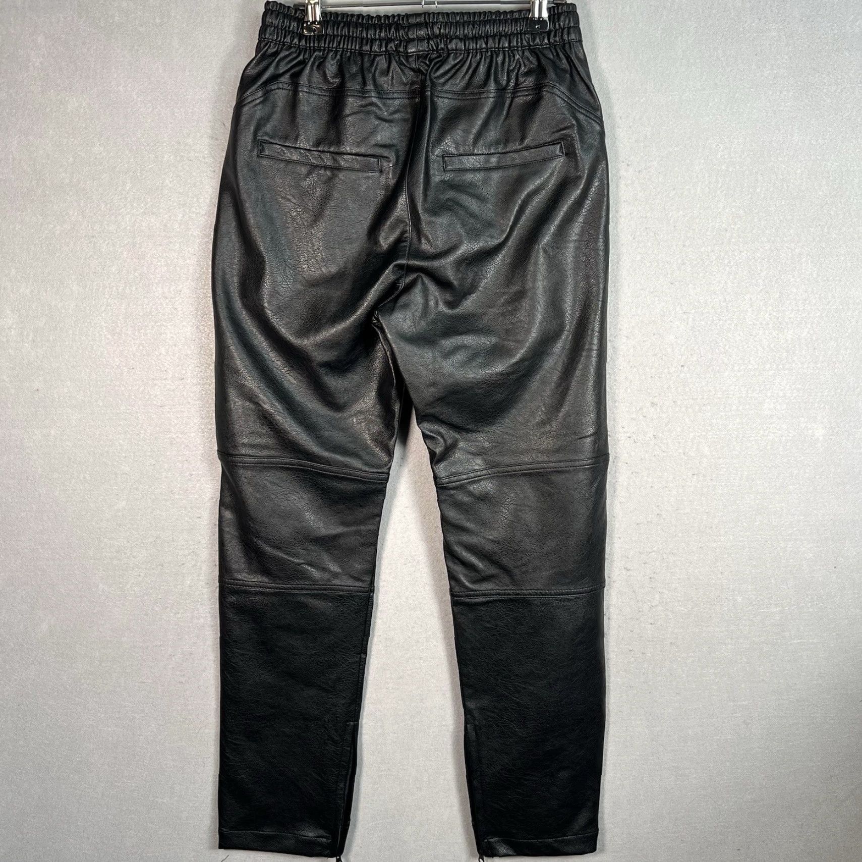 CLOT NWT! Standard Cloth Pants Womens XS Black Faux Leather Biker Ankle Zip Size 26" / US 2 / IT 38 - 7 Thumbnail