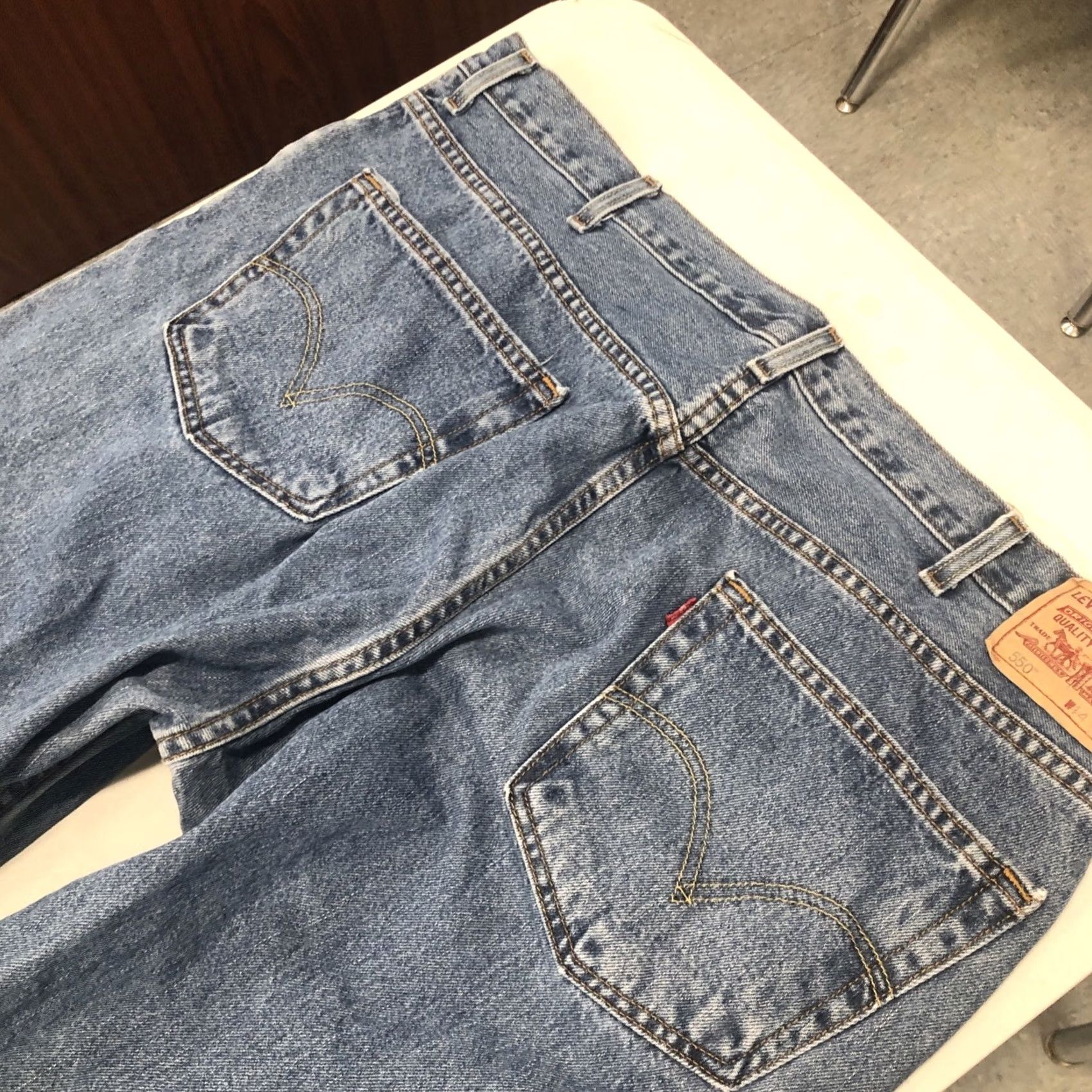 Levi's Levi's 550 Relaxed Fit Straight Jeans Blue 42x29 Men Size US 42 / EU 58 - 3 Thumbnail