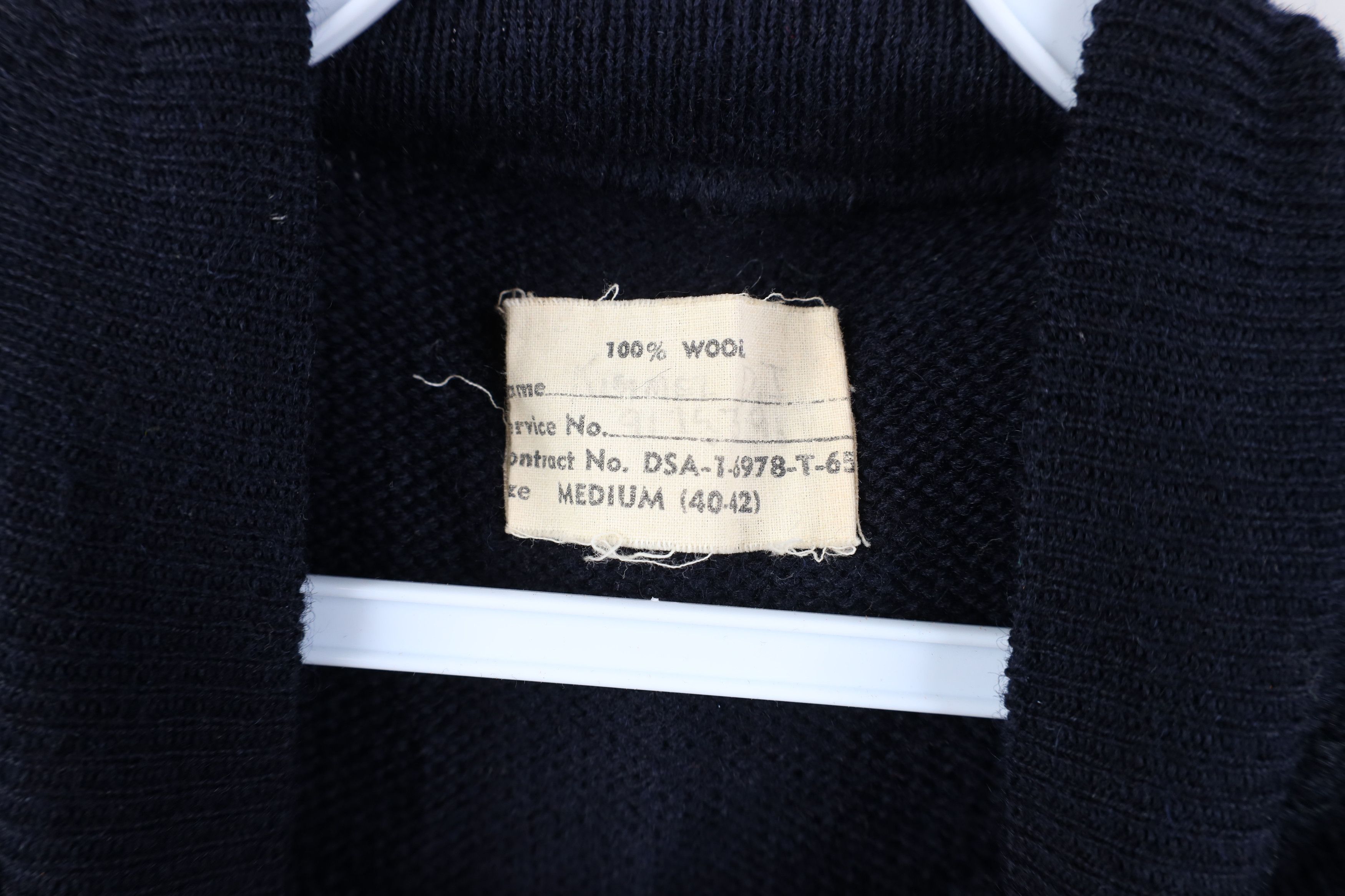 Vintage Vintage 60s Vietnam War United States Navy Deck USN Sweater Size M / US 6-8 / IT 42-44 - 5 Thumbnail