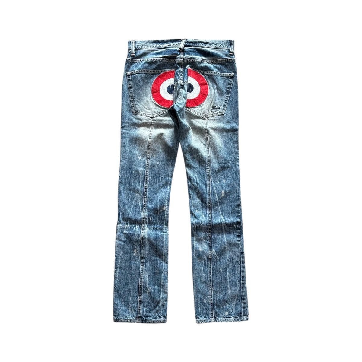 If Six Was Nine × Number (N)ine × PPFM PPFM SS08s Distressed Washed Embroidery Denim Size US 32 / EU 48 - 2 Thumbnail