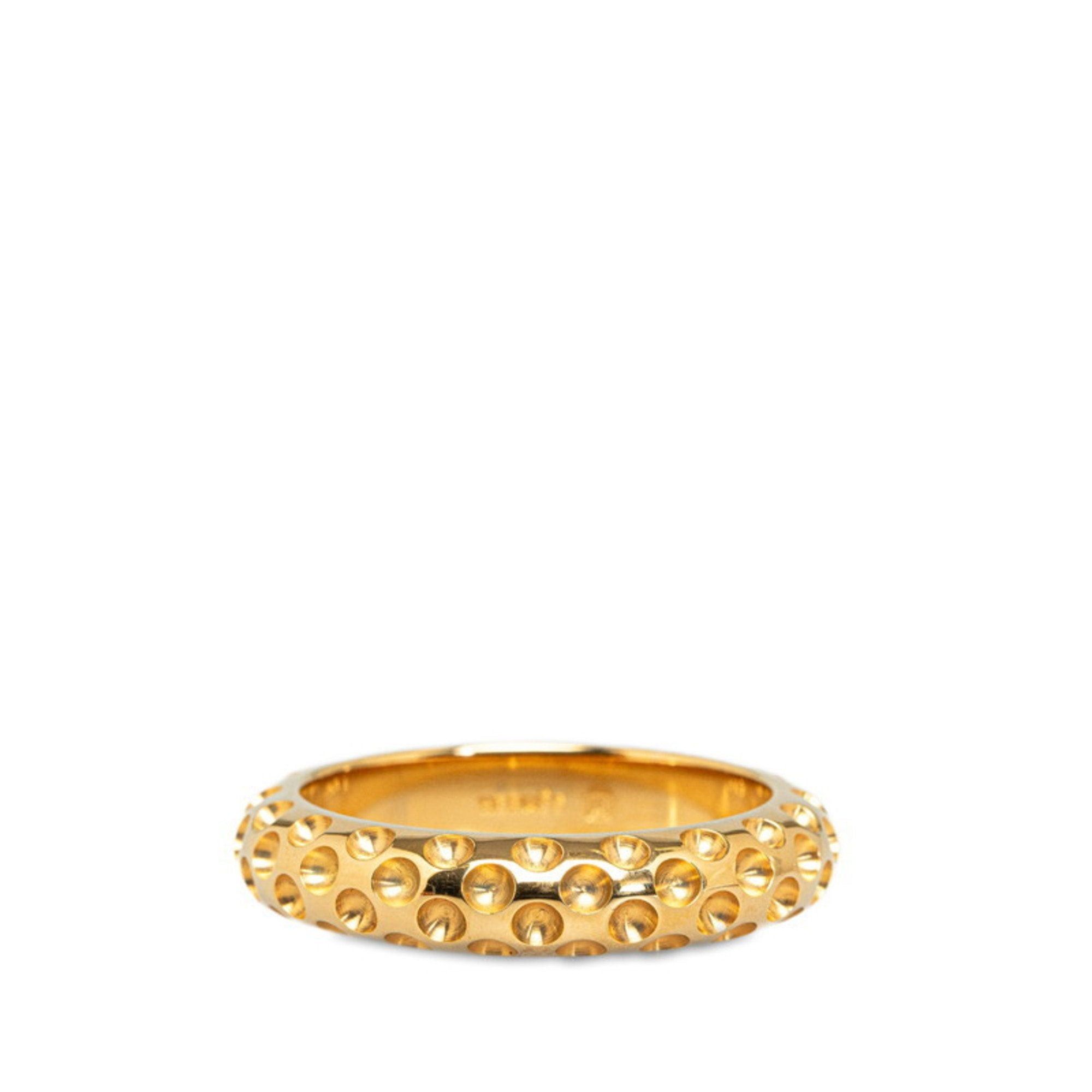 image of Hermes Dot Scarf Ring Gold Plated Women's